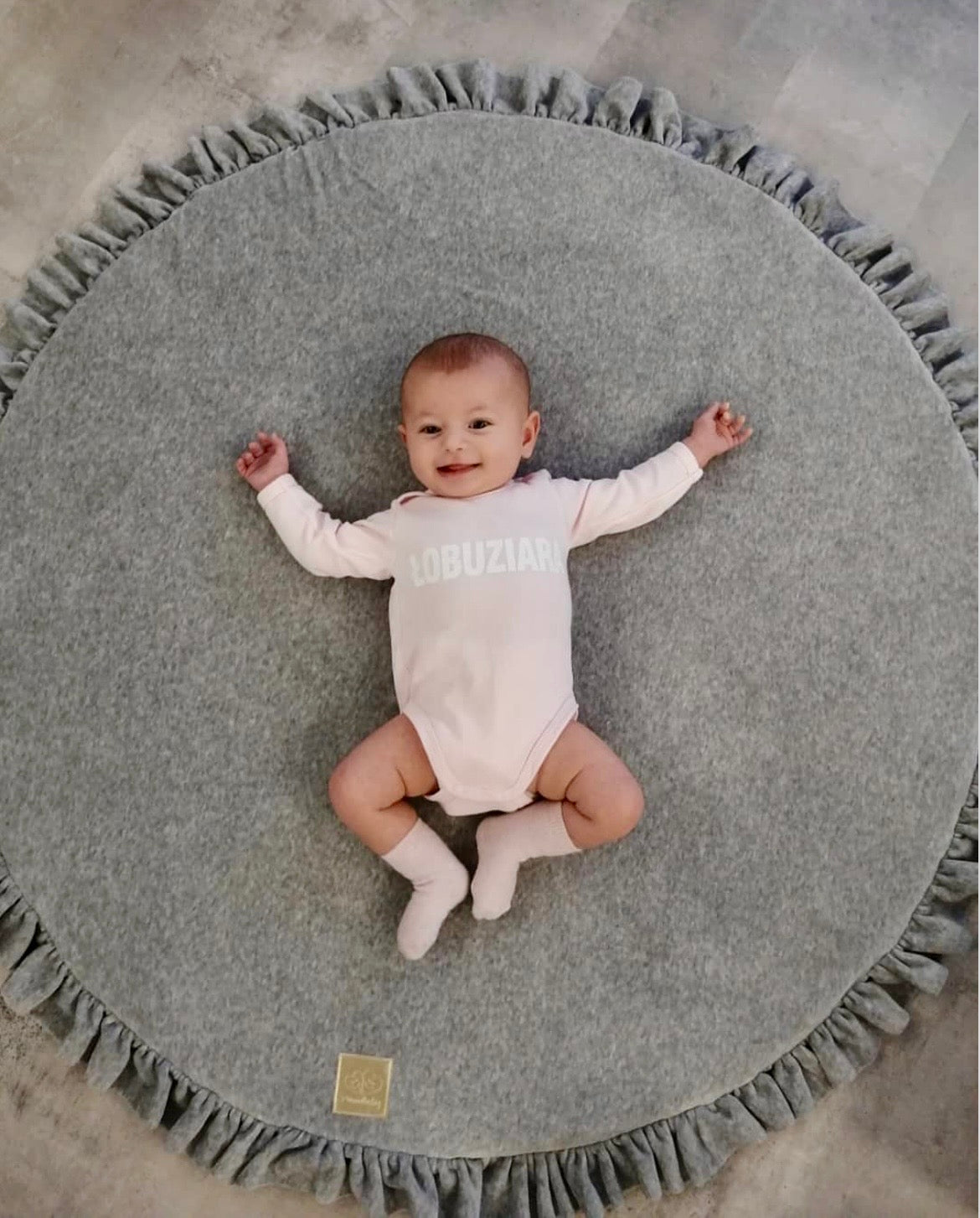 Tapis de jeu rond en velours