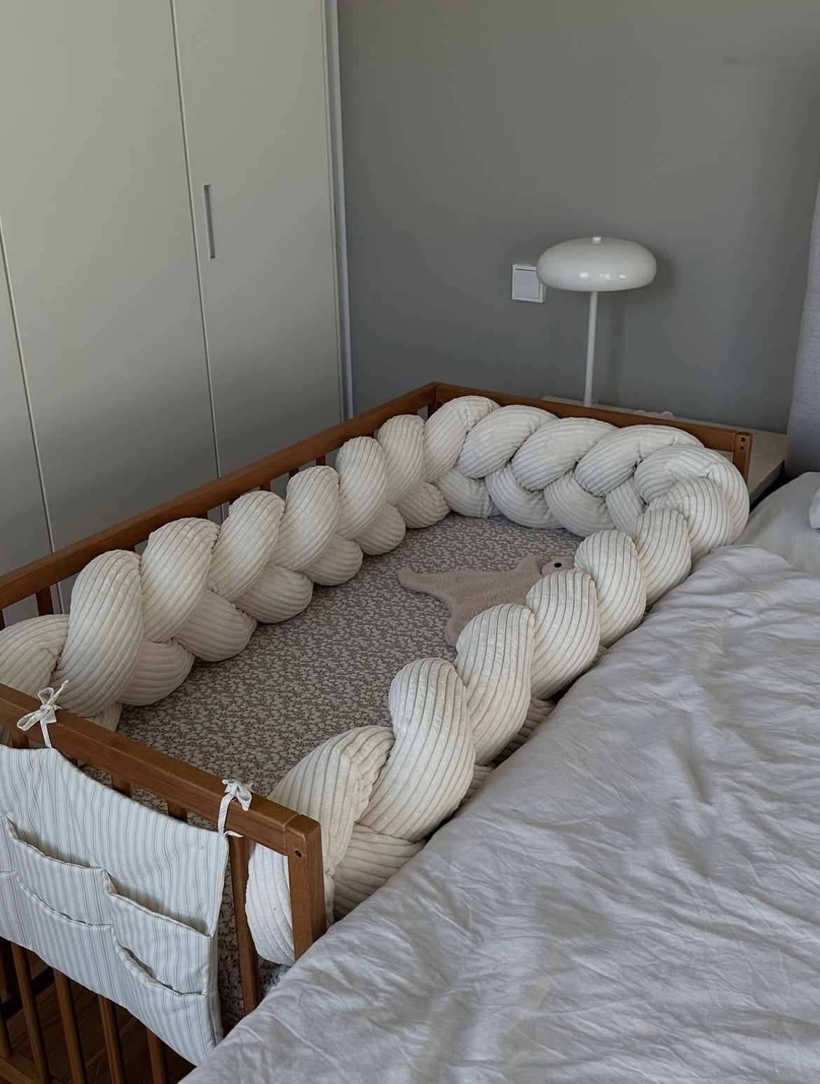 Tresse de lit en velours Corduroy à larges côtes Aesthetic, 150 à 300cm | 3 tailles