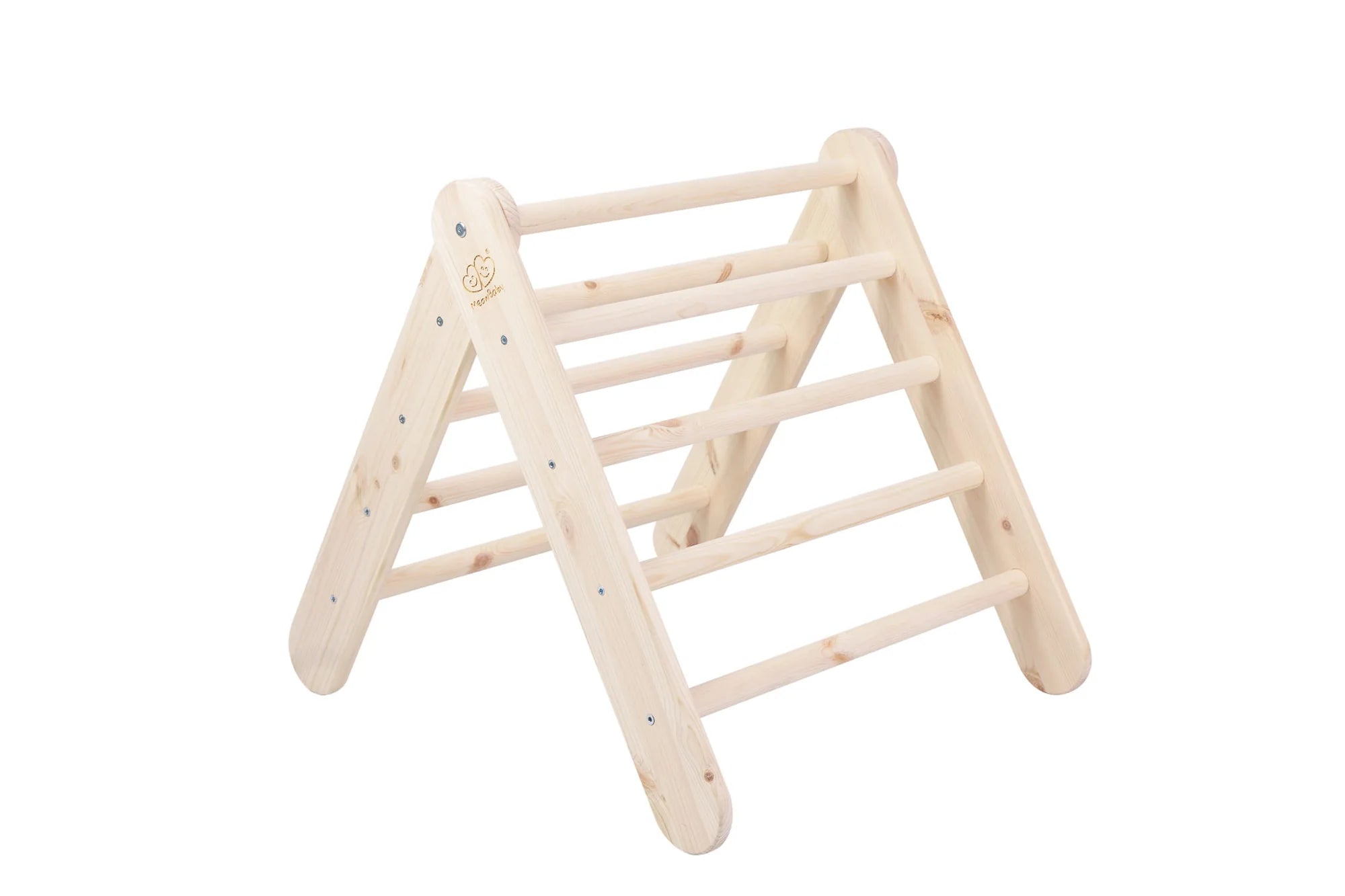 Triangle de Pikler XL ou double en bois, évolutif en cabane, avec option tente