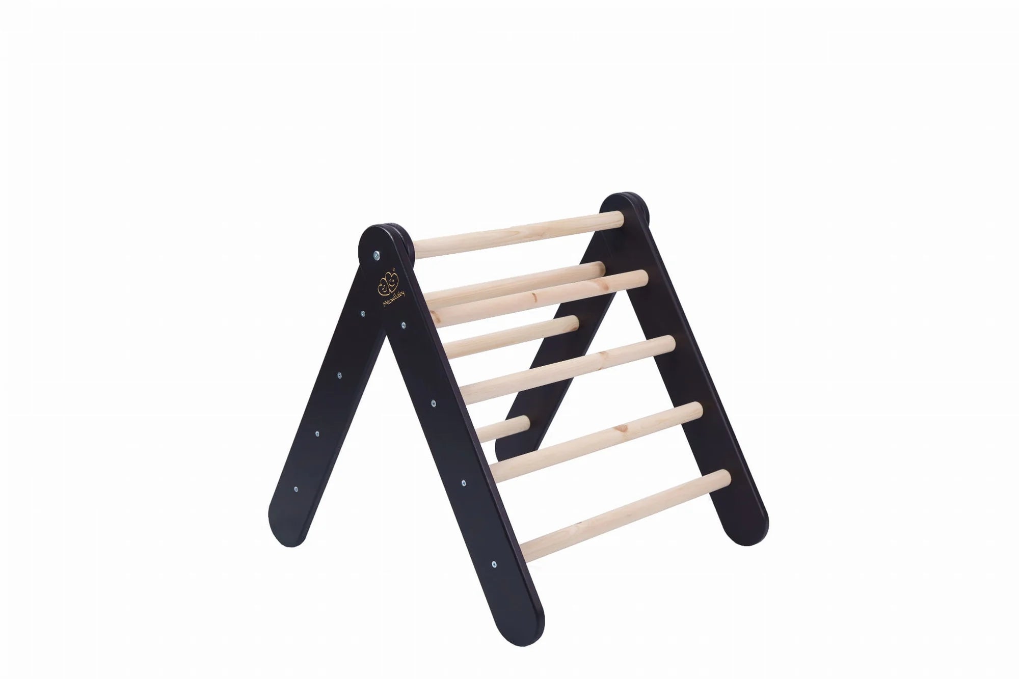 Triangle de Pikler XL ou double en bois, évolutif en cabane, avec option tente