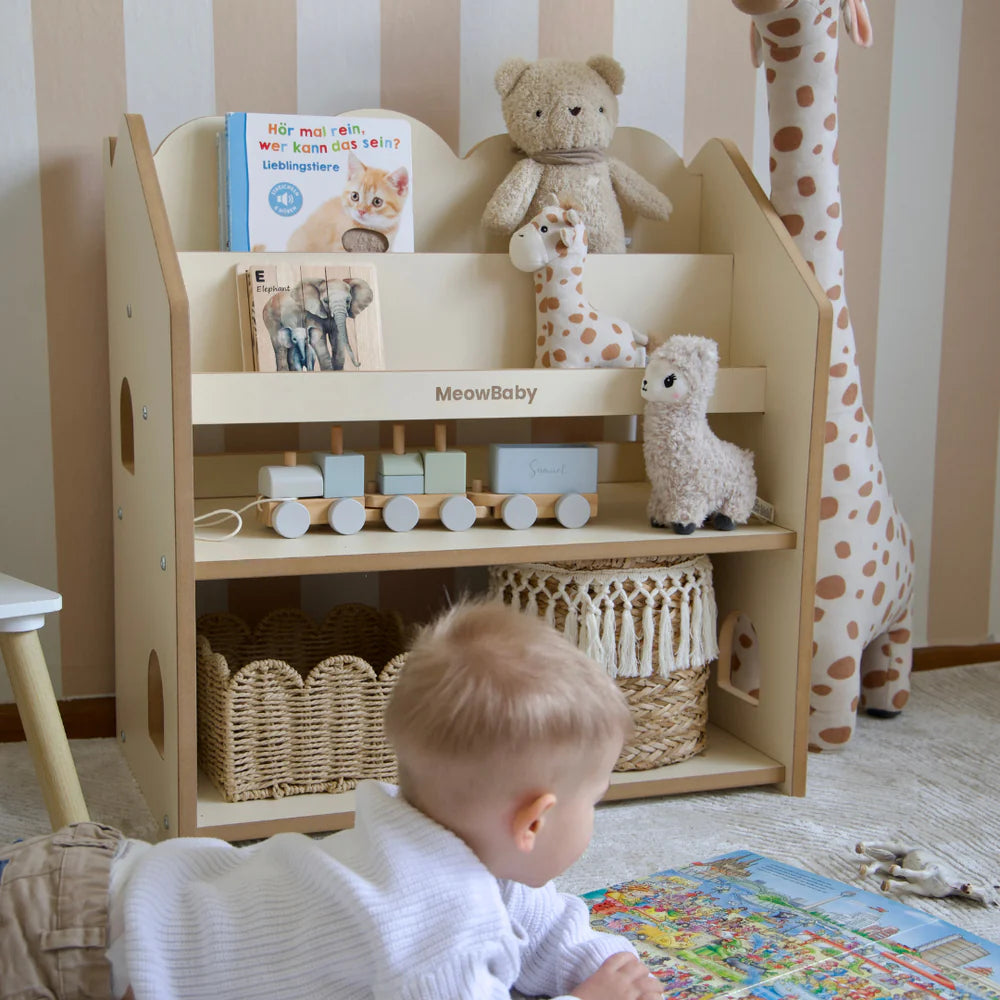 Bibliothèque Montessori avec étagère en bois - Cloudy
