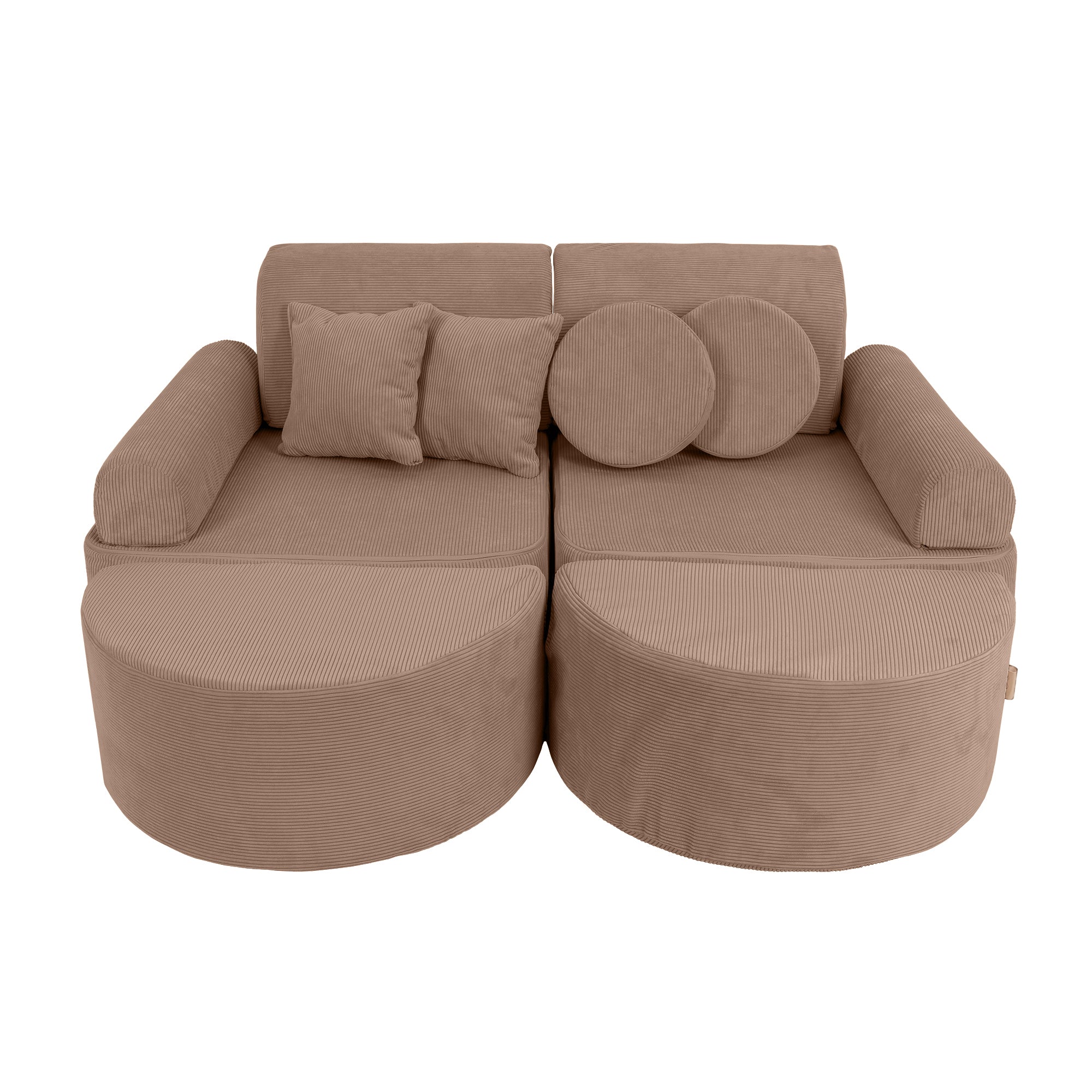 Canapé modulable Pocket en velours Corduroy à fines côtes Slimcord | 12 Pièces