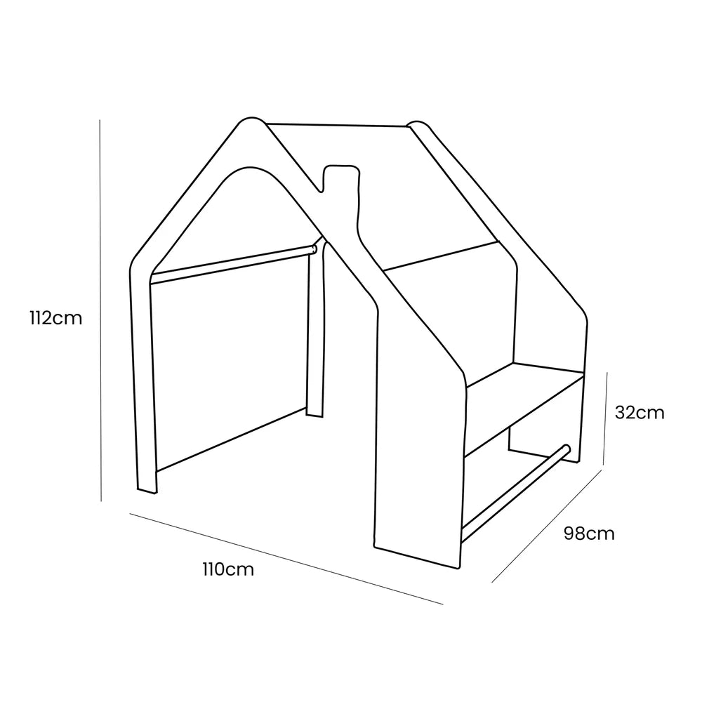 Cabane en bois d'intérieur, maison de jeu
