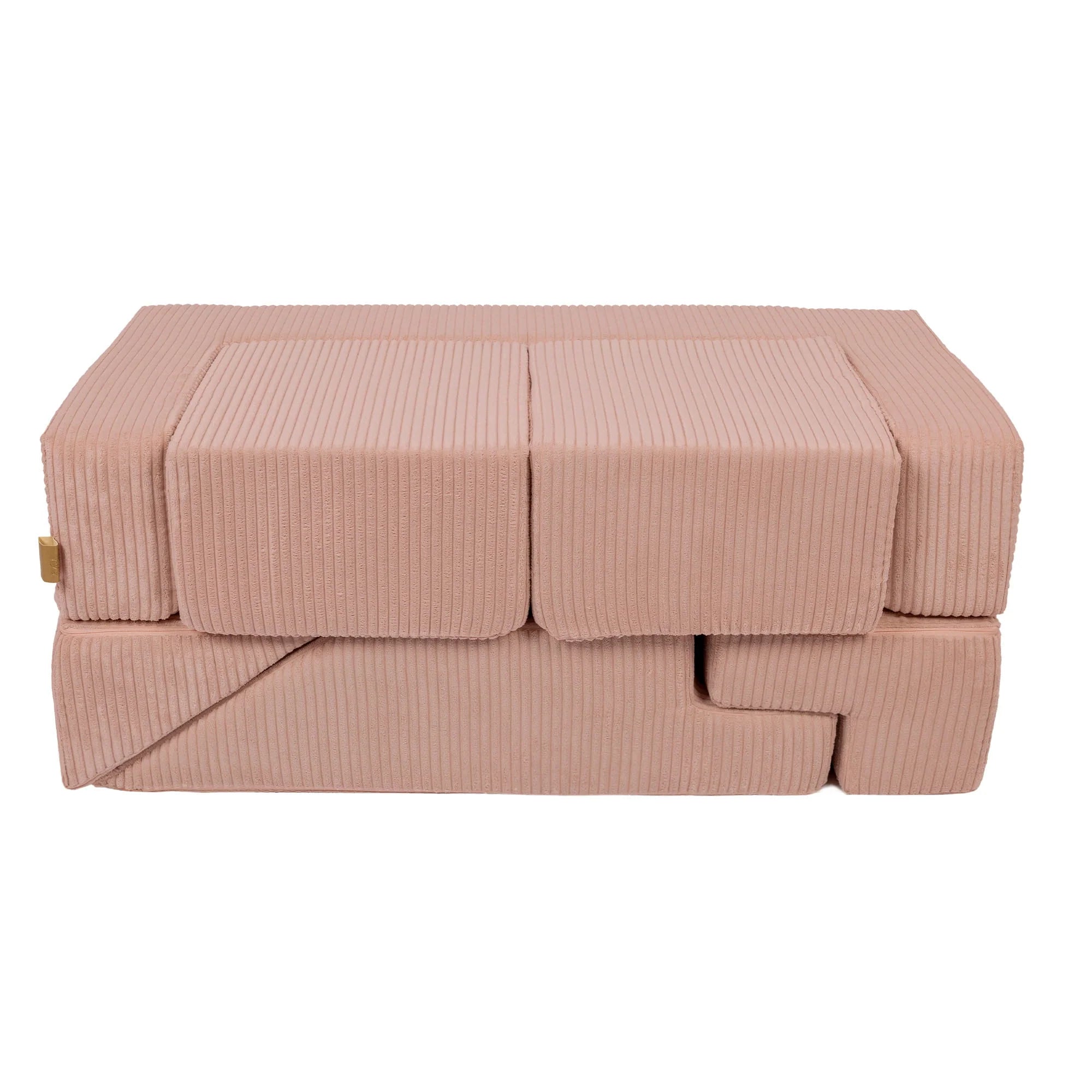 Canapé de jeu modulable Brick 100cm en velours Corduroy à larges côtes Aesthetic | 6 Pièces