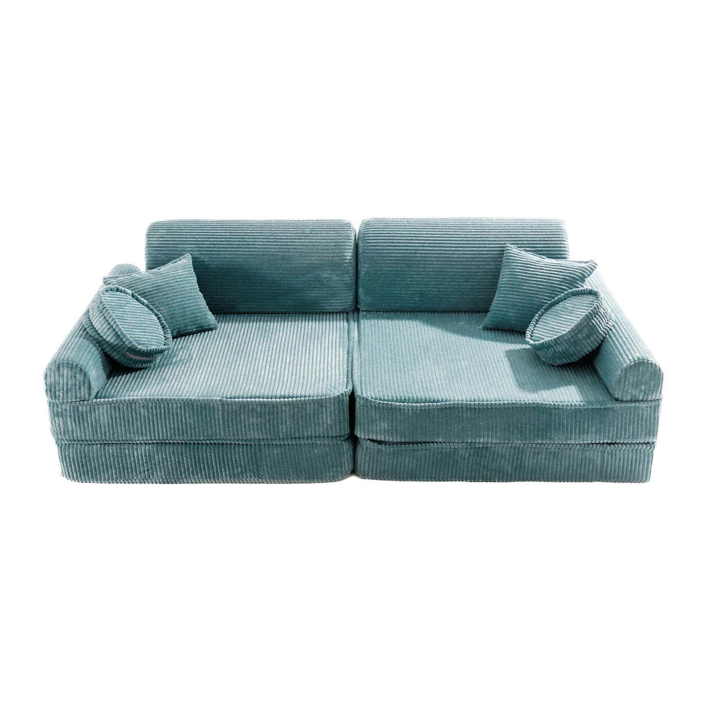 Canapé modulable Pocket en velours Corduroy à larges côtes Aesthetic | 10 Pièces