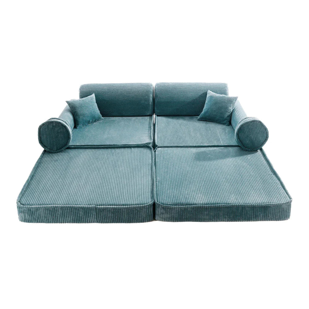 Canapé modulable Pocket en velours Corduroy à larges côtes Aesthetic | 10 Pièces
