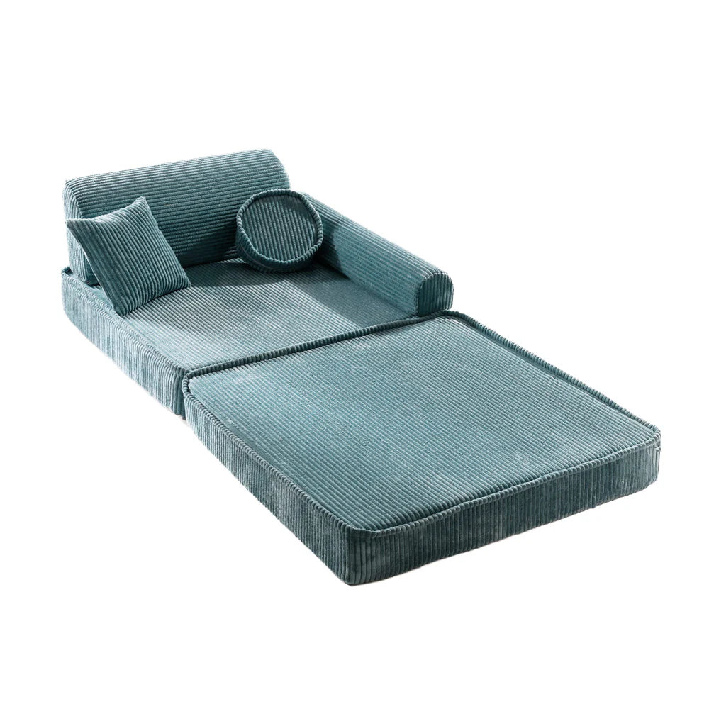 Canapé modulable Pocket en velours Corduroy à larges côtes Aesthetic | 10 Pièces
