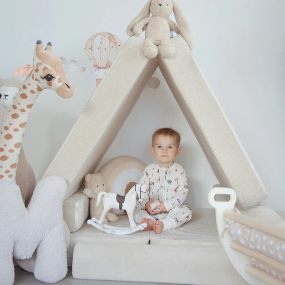 Canapé modulable Premium en velours Corduroy à fines côtes Slimcord | 8 Pièces