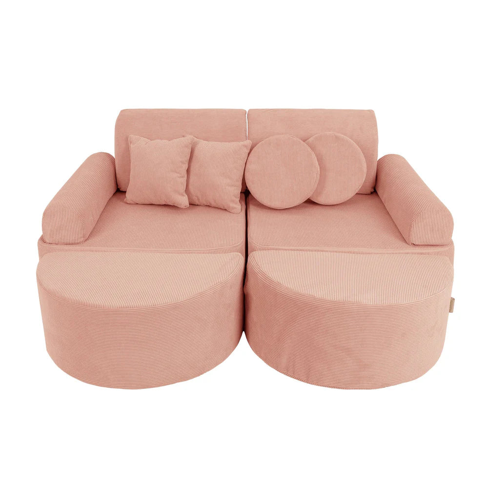 Canapé modulable Pocket en velours Corduroy à larges côtes Aesthetic | 12 Pièces