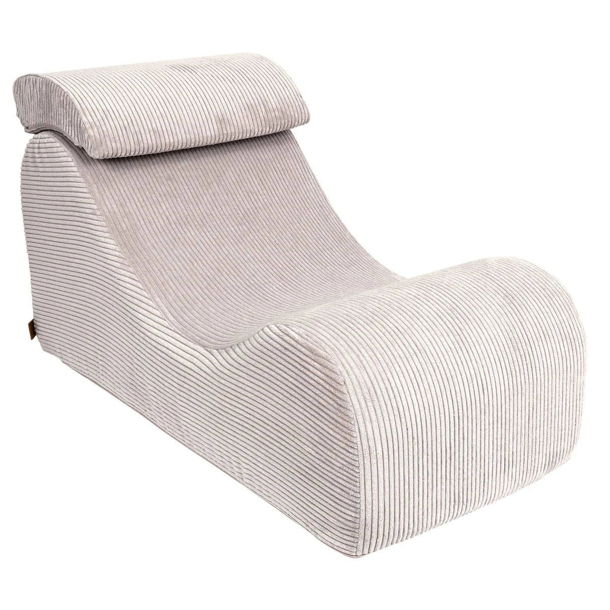 Fauteuil lounge en velours Corduroy à larges côtes Aesthetic