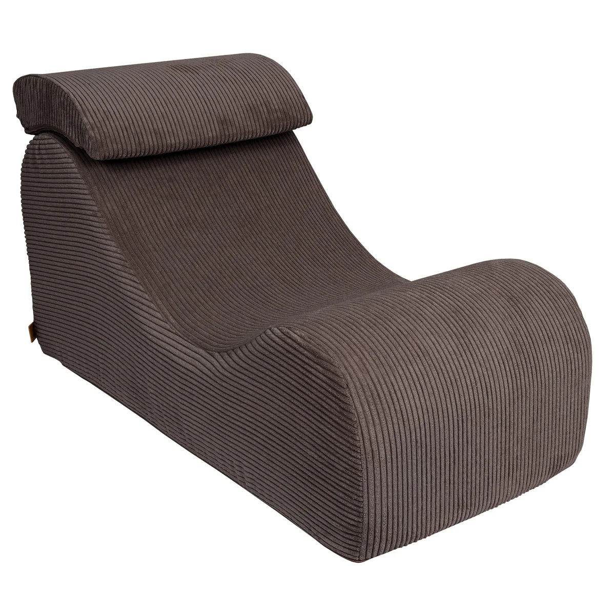 Fauteuil lounge en velours Corduroy à larges côtes Aesthetic