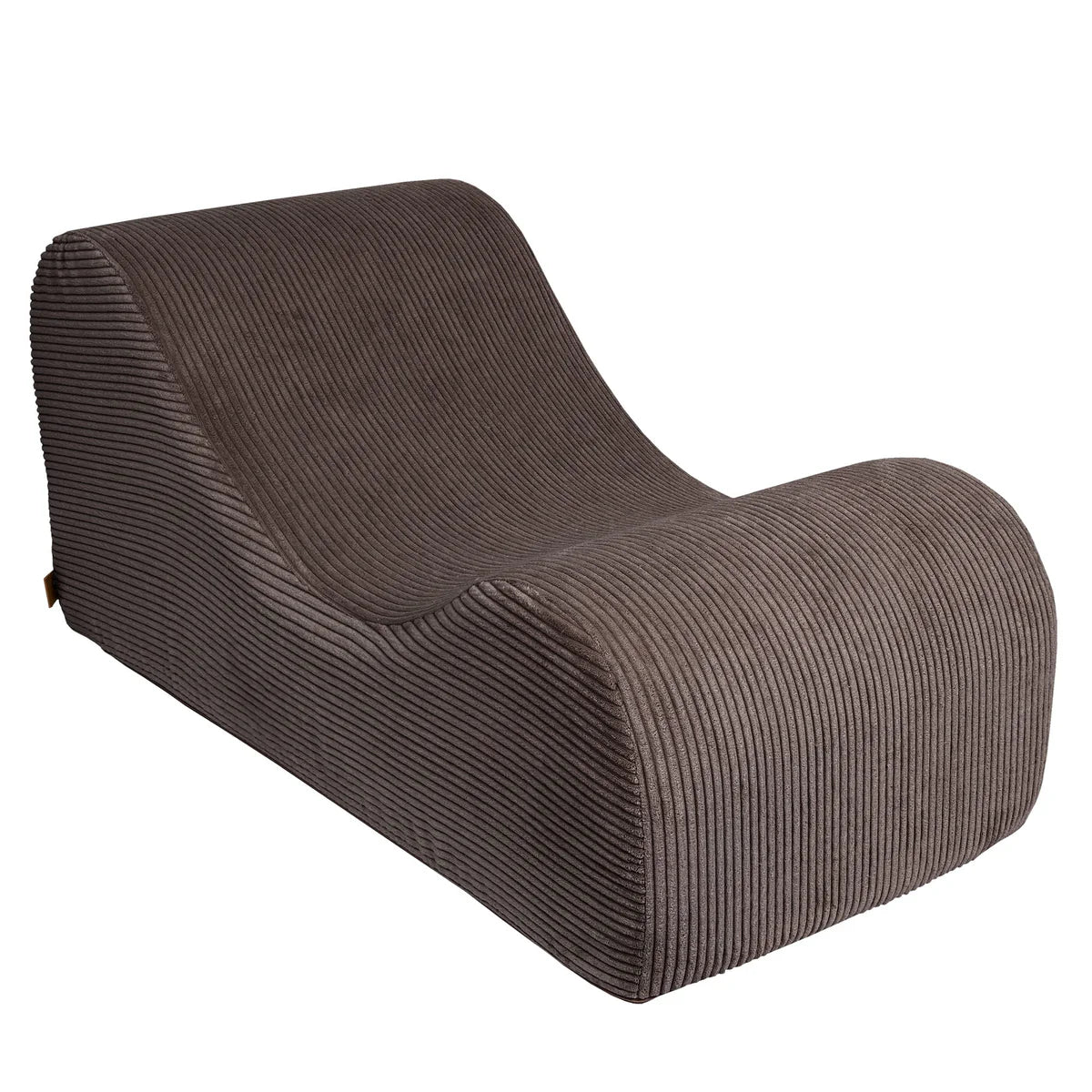 Fauteuil lounge en velours Corduroy à larges côtes Aesthetic