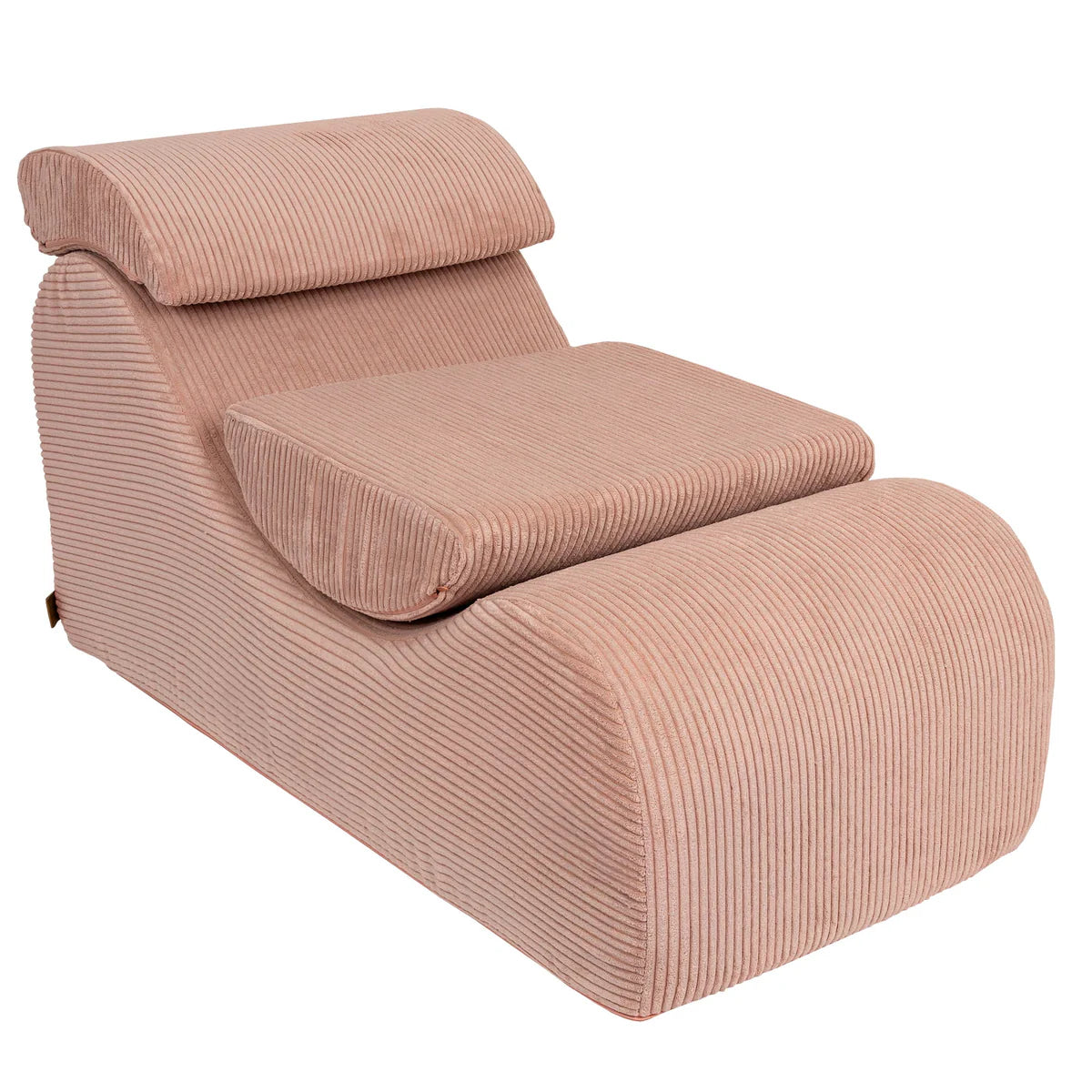 Fauteuil lounge en velours Corduroy à larges côtes Aesthetic