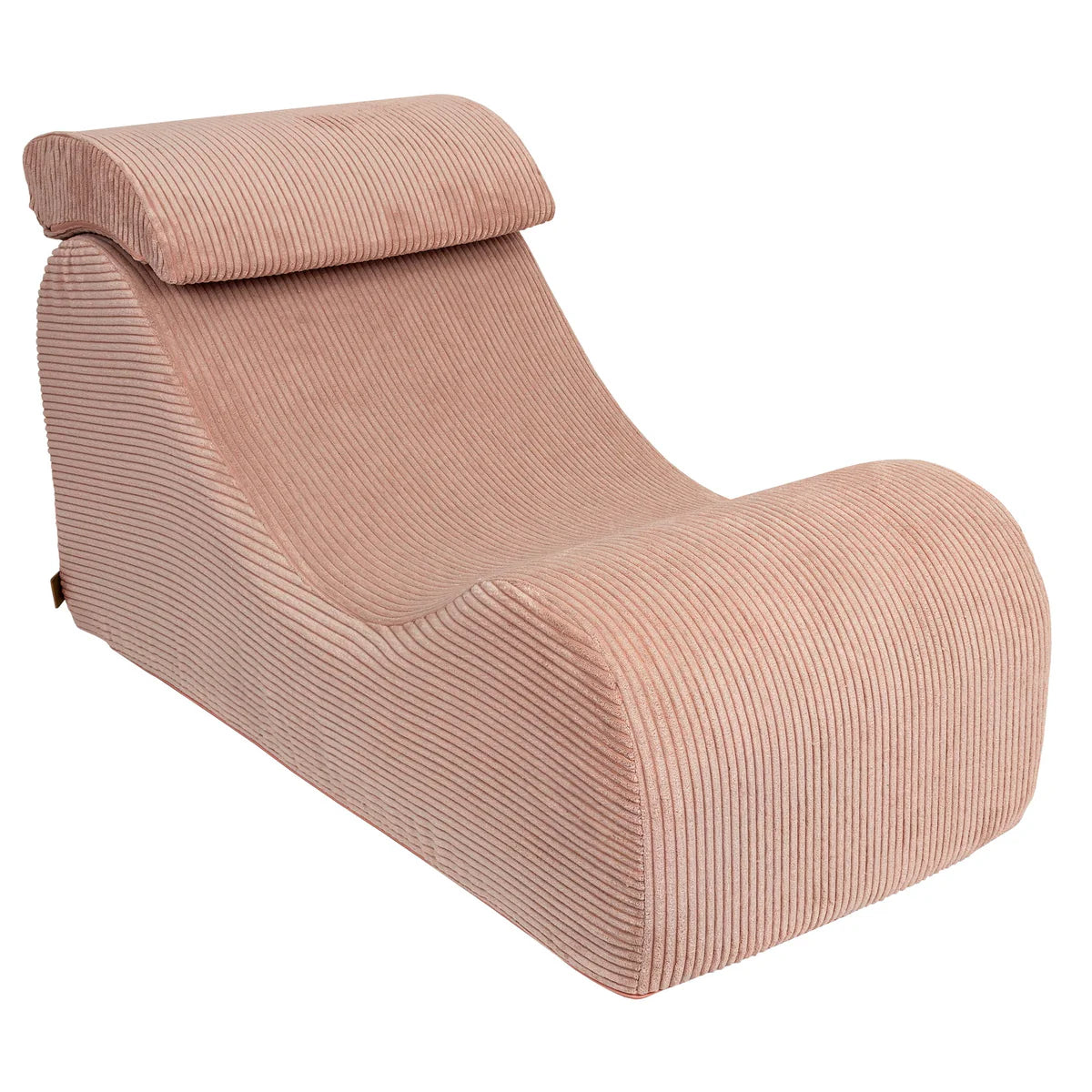 Fauteuil lounge en velours Corduroy à larges côtes Aesthetic