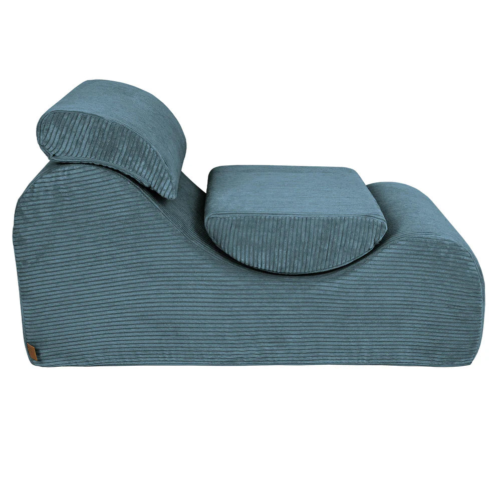Fauteuil lounge en velours Corduroy à larges côtes Aesthetic