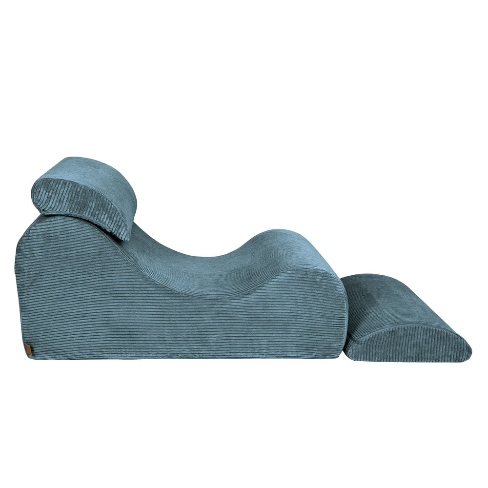 Fauteuil lounge en velours Corduroy à larges côtes Aesthetic