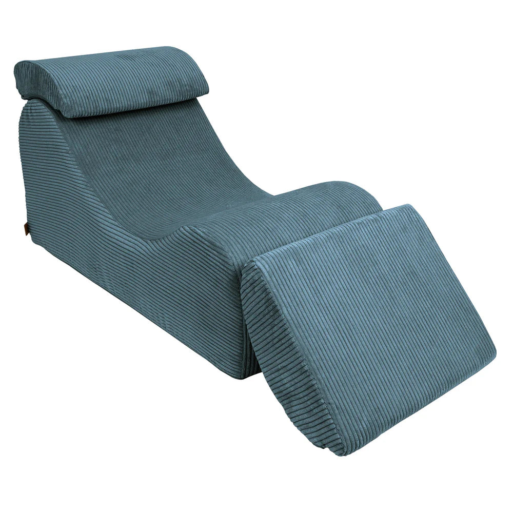 Fauteuil lounge en velours Corduroy à larges côtes Aesthetic