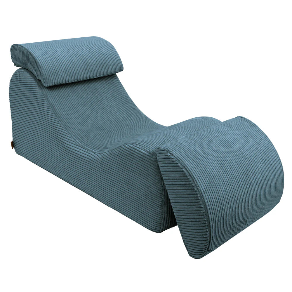 Fauteuil lounge en velours Corduroy à larges côtes Aesthetic