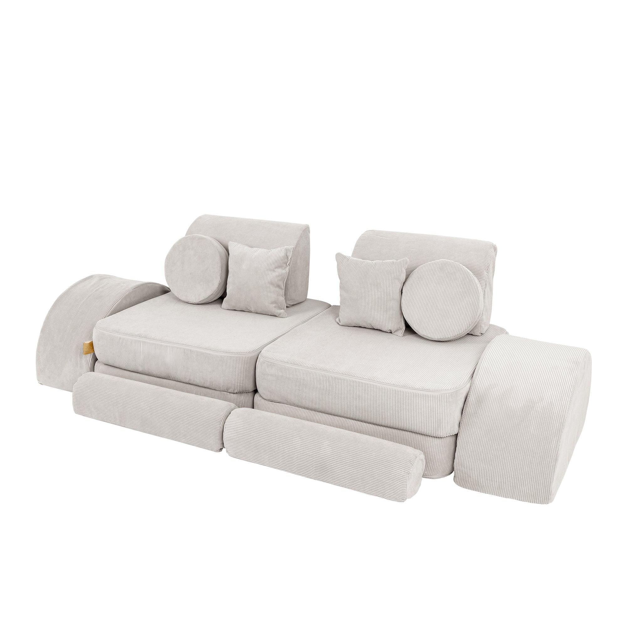 Canapé modulable Pocket en velours Corduroy à fines côtes Slimcord | 12 Pièces