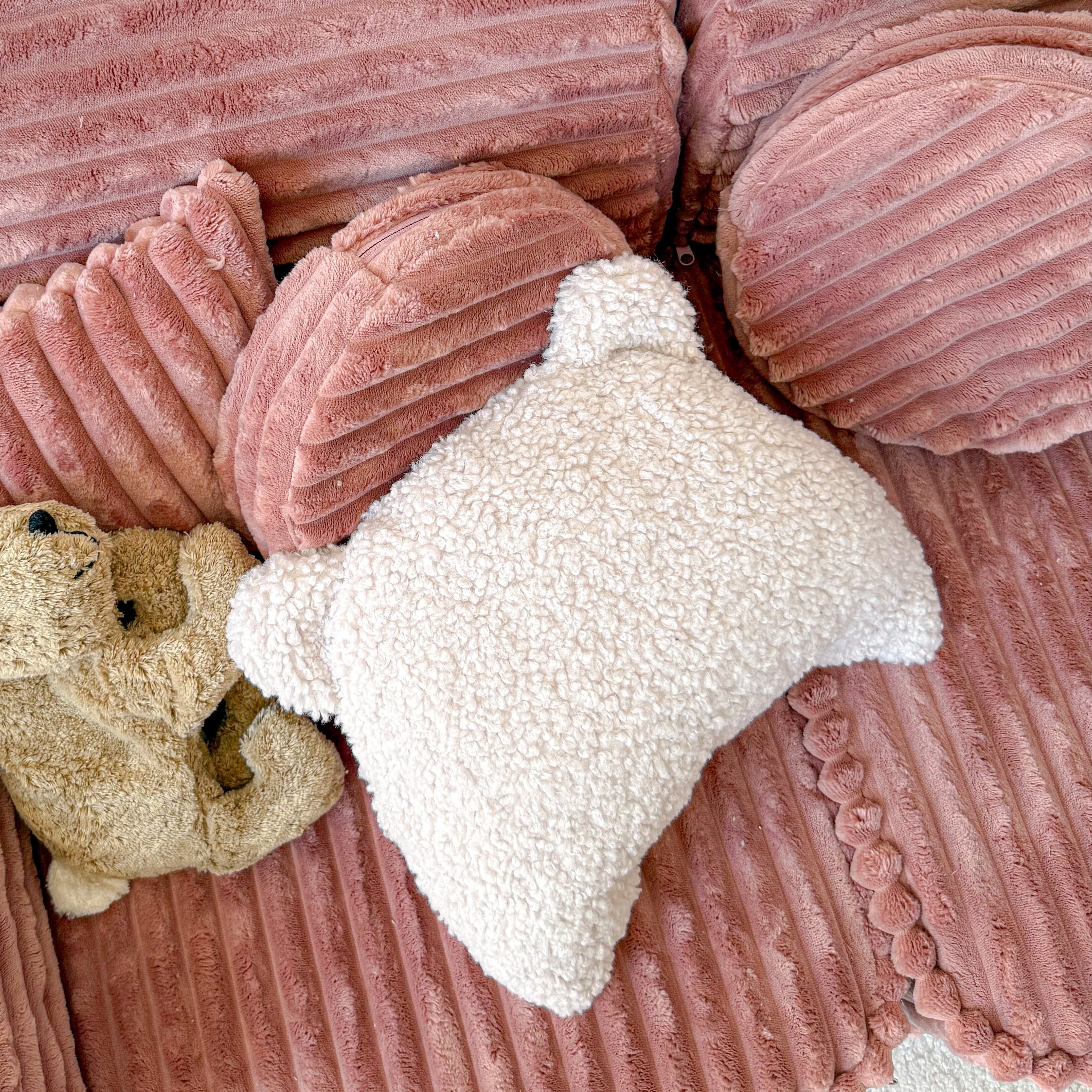 Grand coussin Ours en peluche Bearly en forme d'Ours