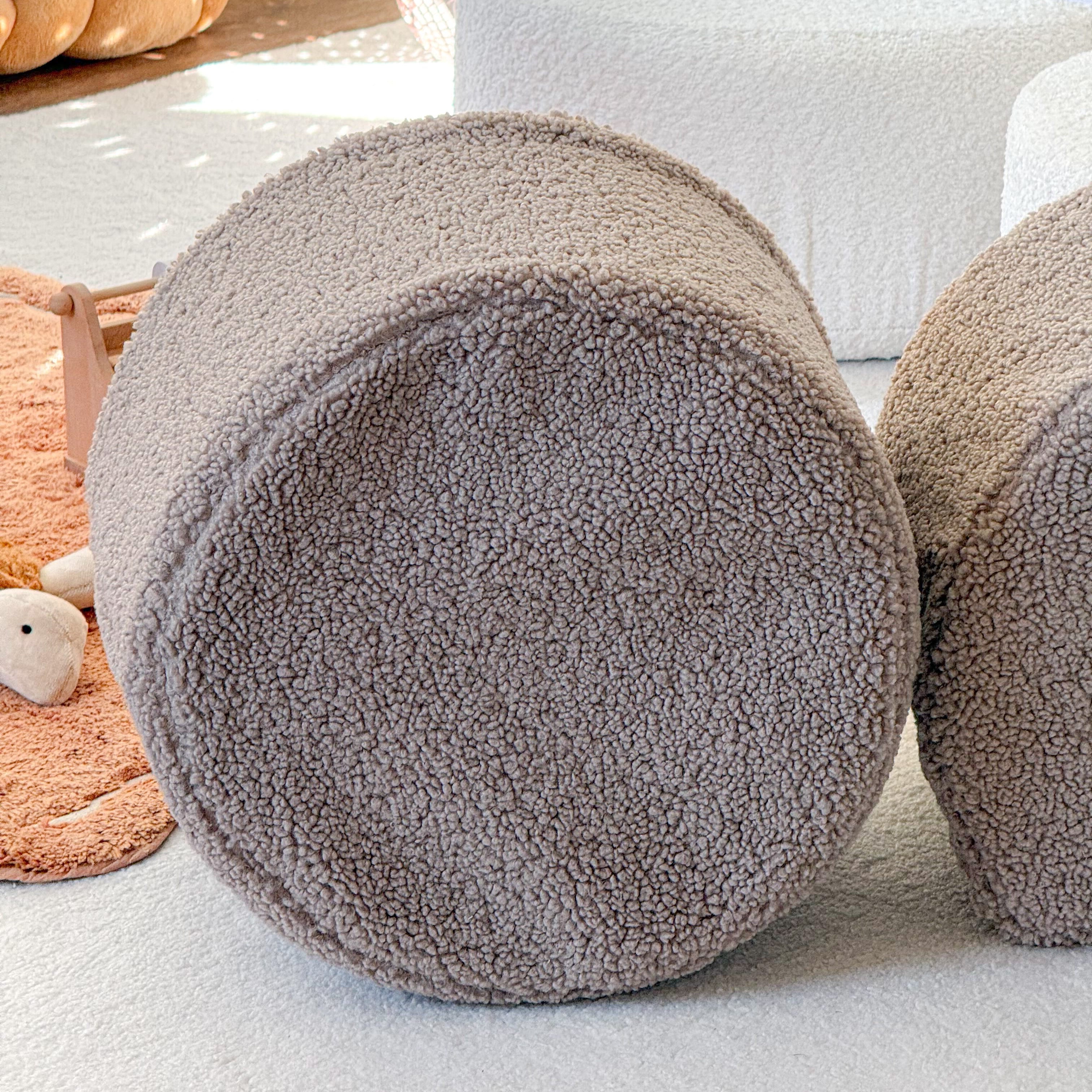 Pouf de motricté modulable Fleur en peluche Bearly | 3 pièces
