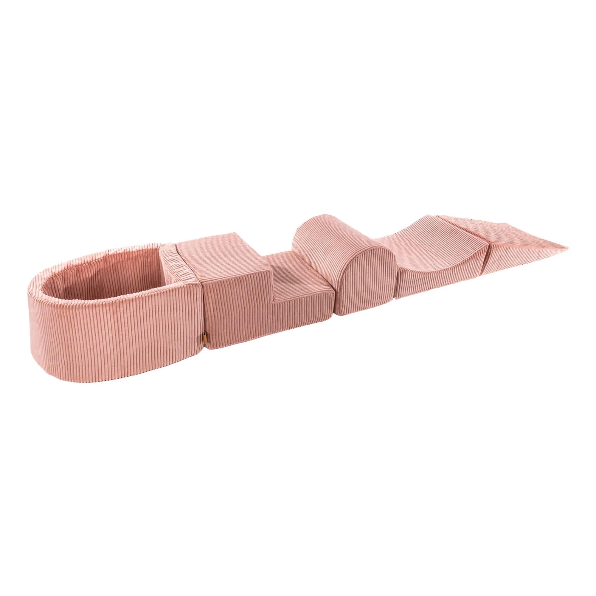 Meowbaby Aesthetic Kids Foam Climbing Blocks Pink - Baby Soft Play Set | Balls to Choose
