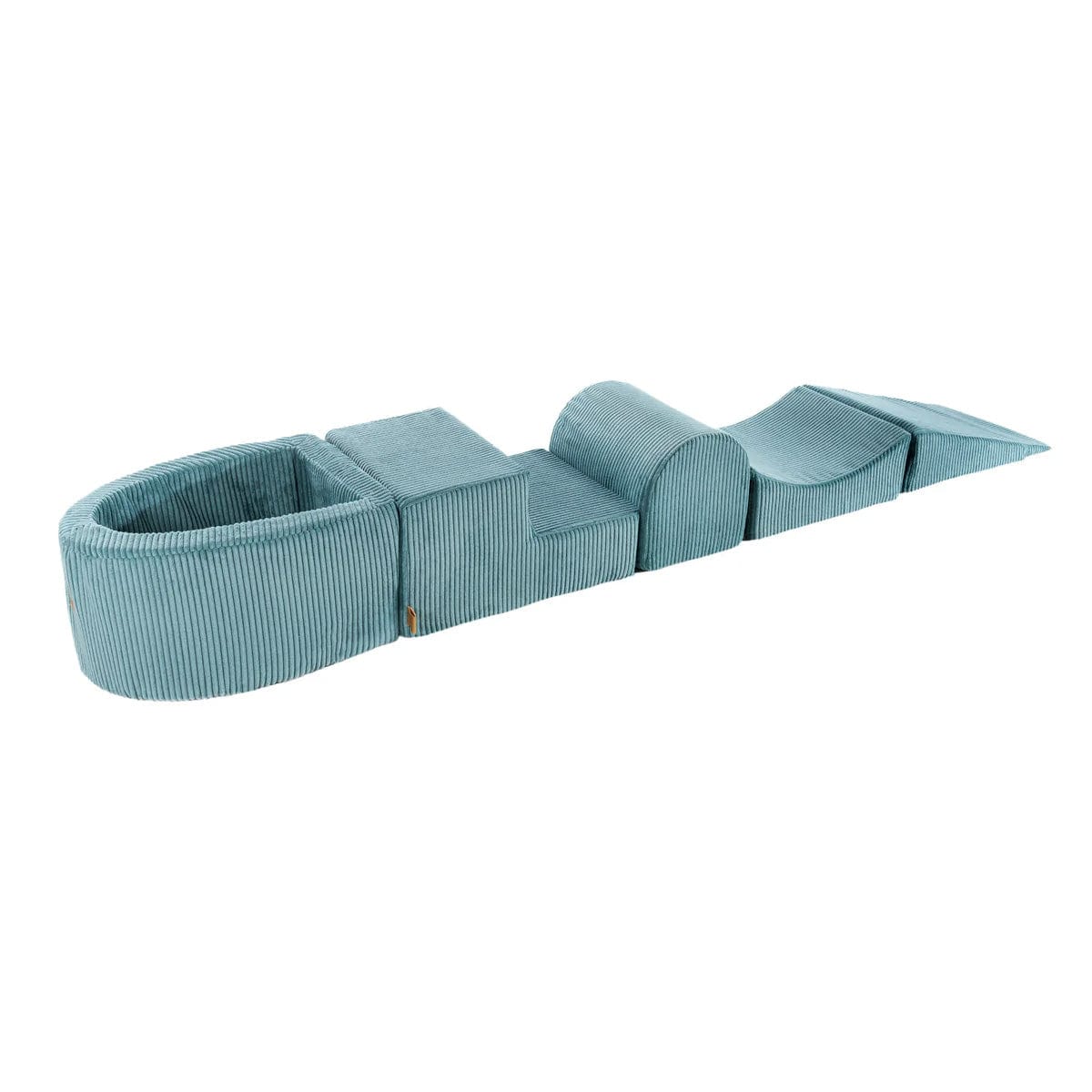 Meowbaby Aesthetic Kids Foam Climbing Blocks Turquoise - Baby Soft Play Set | Balls to Choose