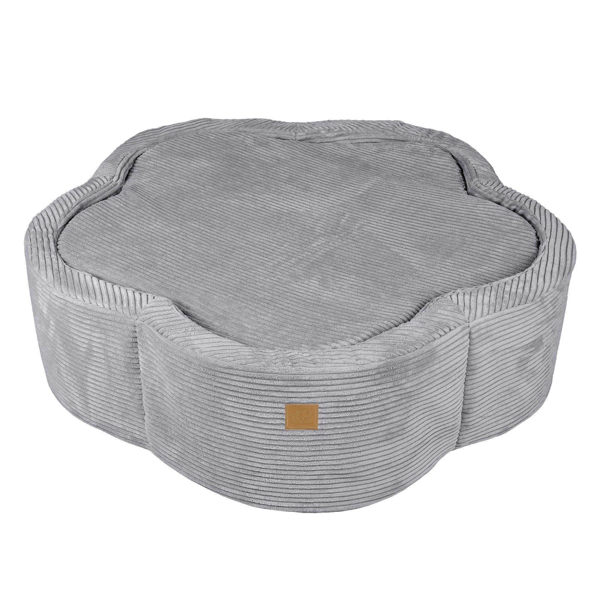 Meowbaby Aesthetic Grey Flower – Ball Pit for Children | Optional Balls 