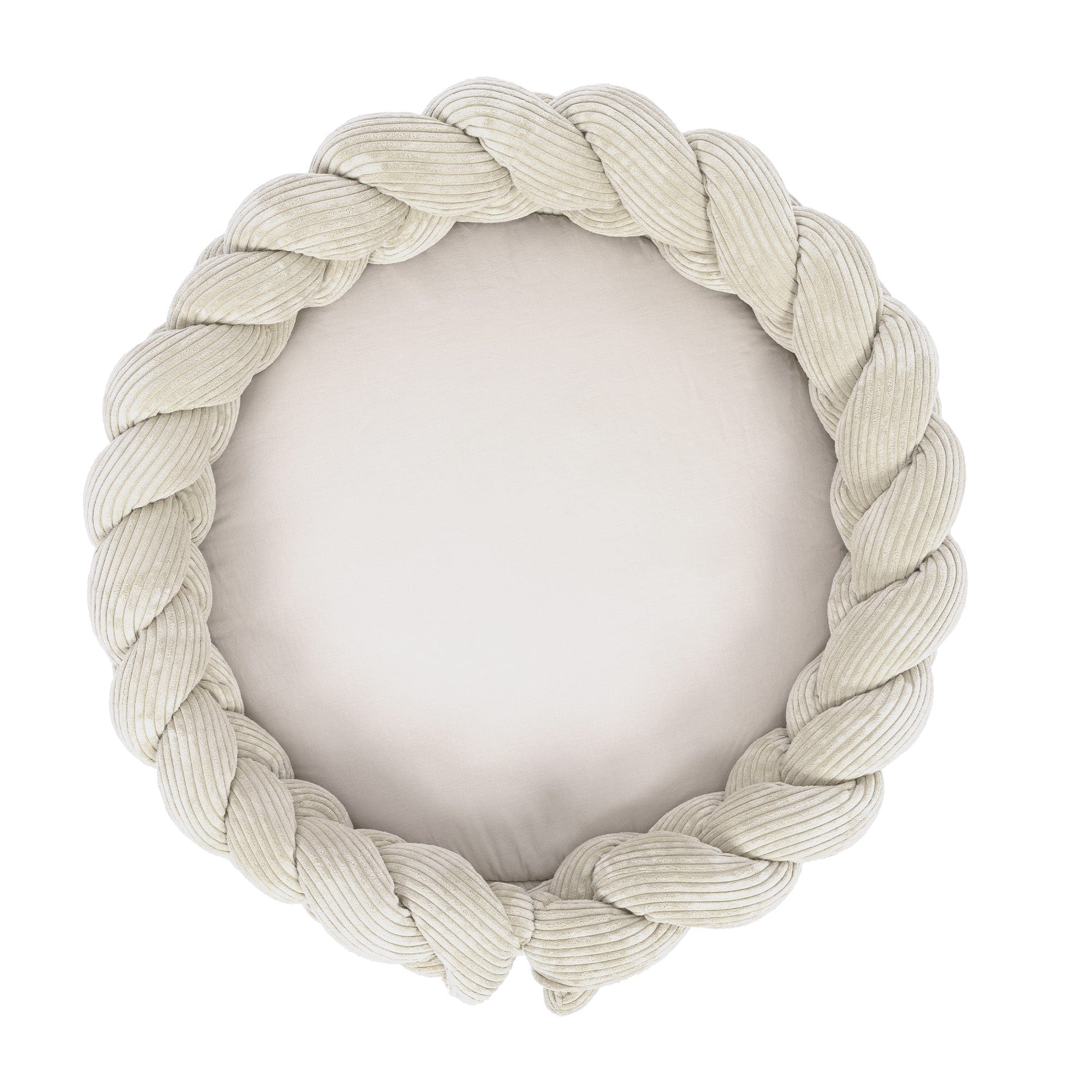 Meowbaby Baby Nest with Play Mat & Crib Bumper Braid - Aesthetic