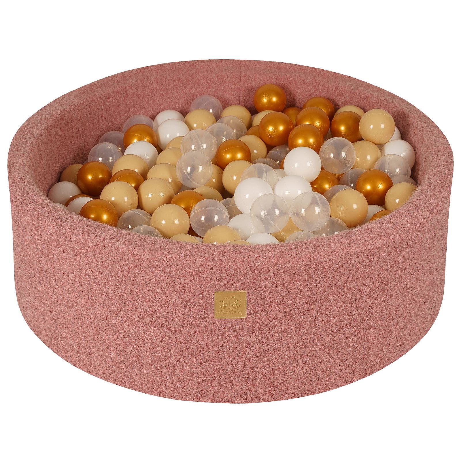 Meowbaby Boucle Foam Baby Ball Pit Pink | Balls to Choose