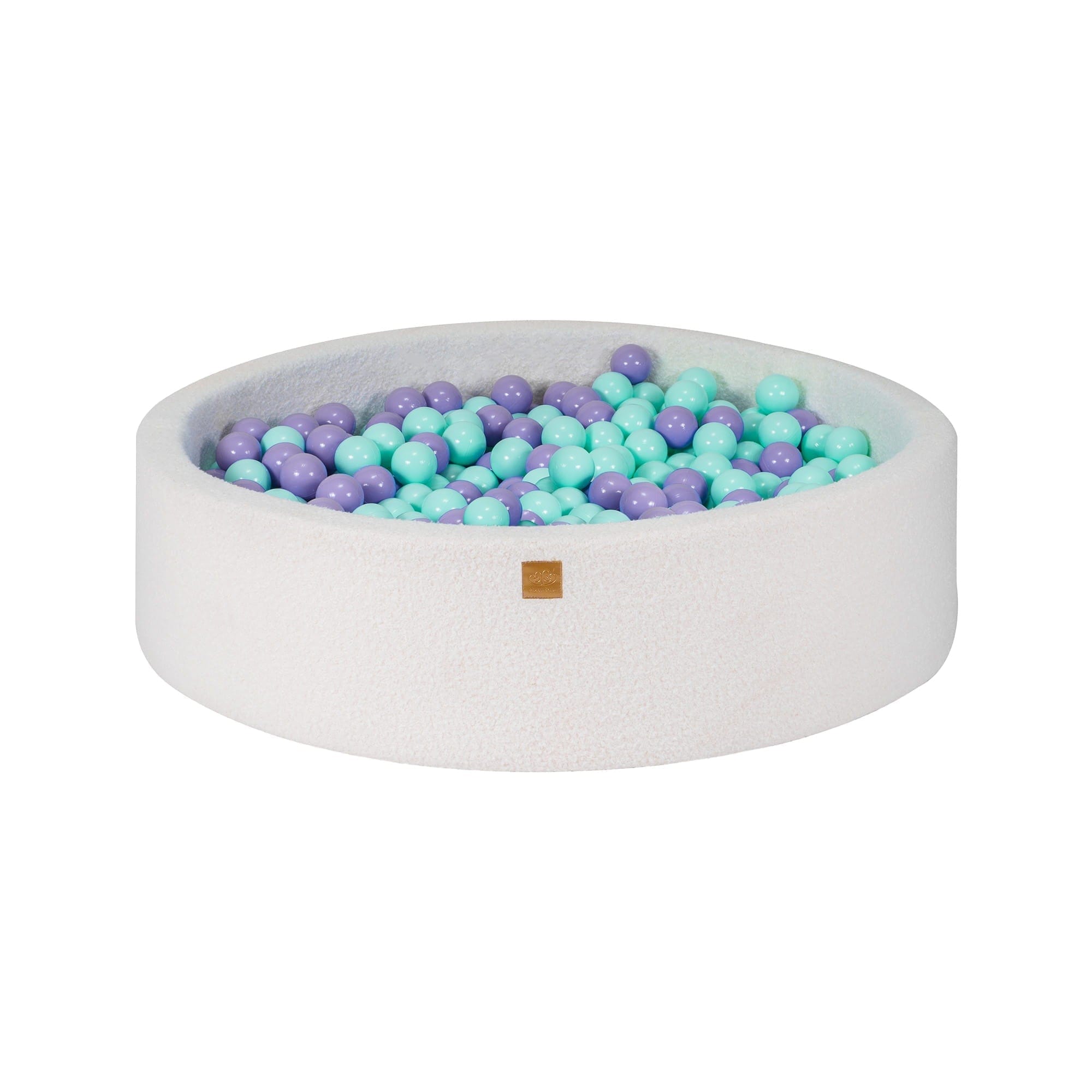 Meowbaby Boucle Foam Large Baby Ball Pit White | Balls to Choose