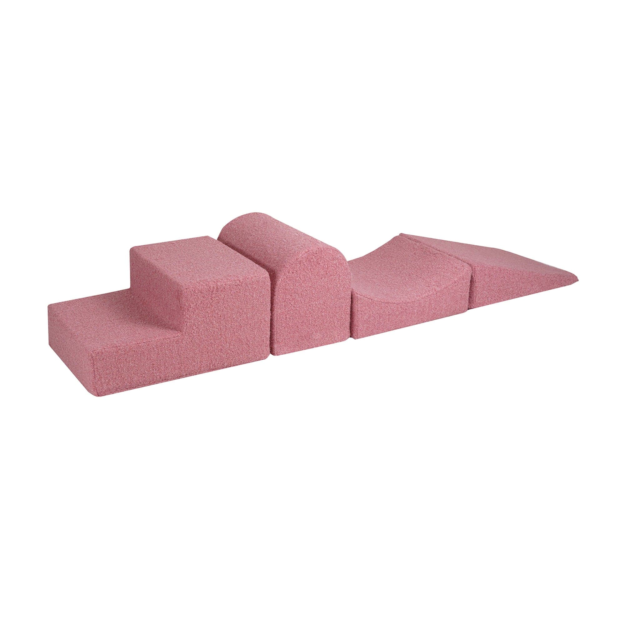 Meowbaby Boucle Kids Foam Climbing Blocks - Baby Soft Play Set | 4 Elements