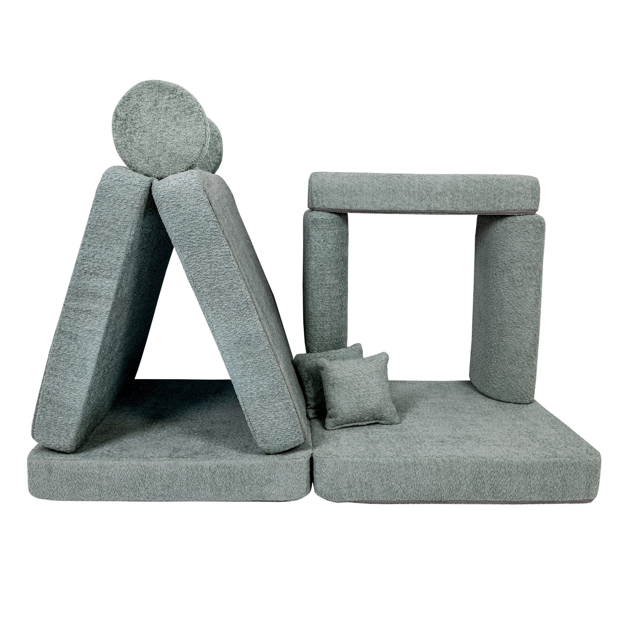 Meowbaby Boucle Kids Play Sofa - Modular Play Couch | 8 Pieces