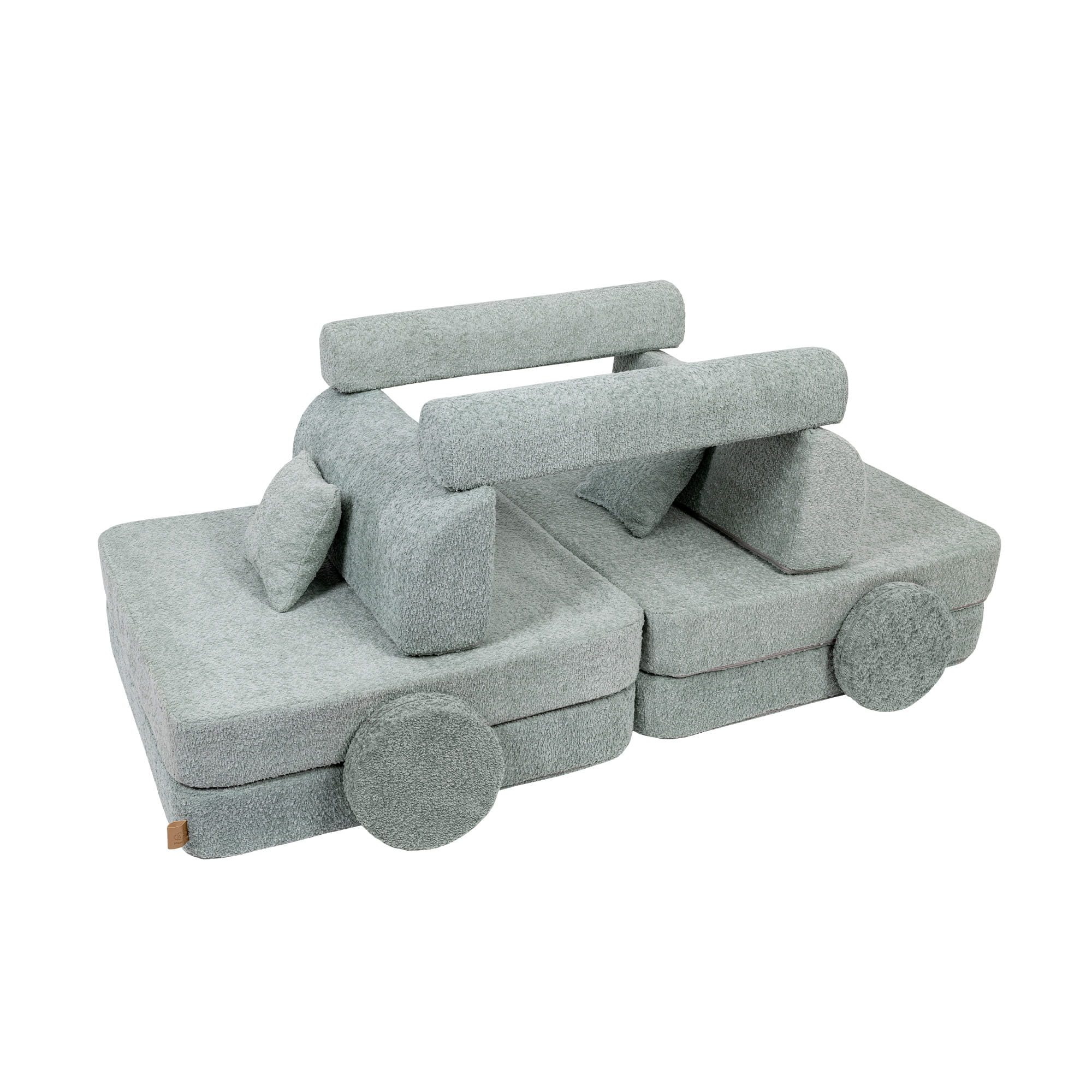 Meowbaby Boucle Kids Play Sofa - Modular Play Couch | 8 Pieces