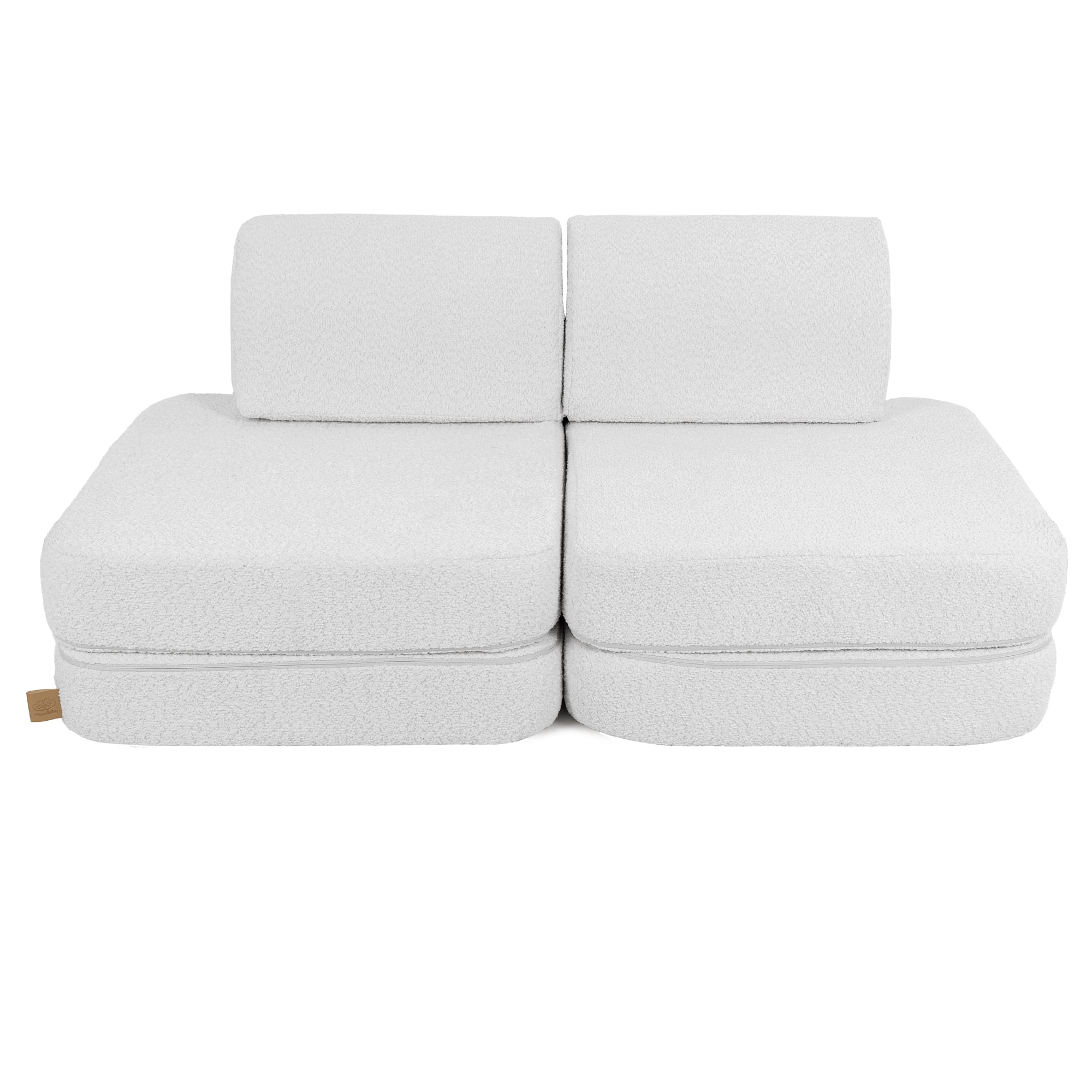 Meowbaby Boucle Sofa Basic – Modular Kids Play Sofa Bed | 4 Pieces
