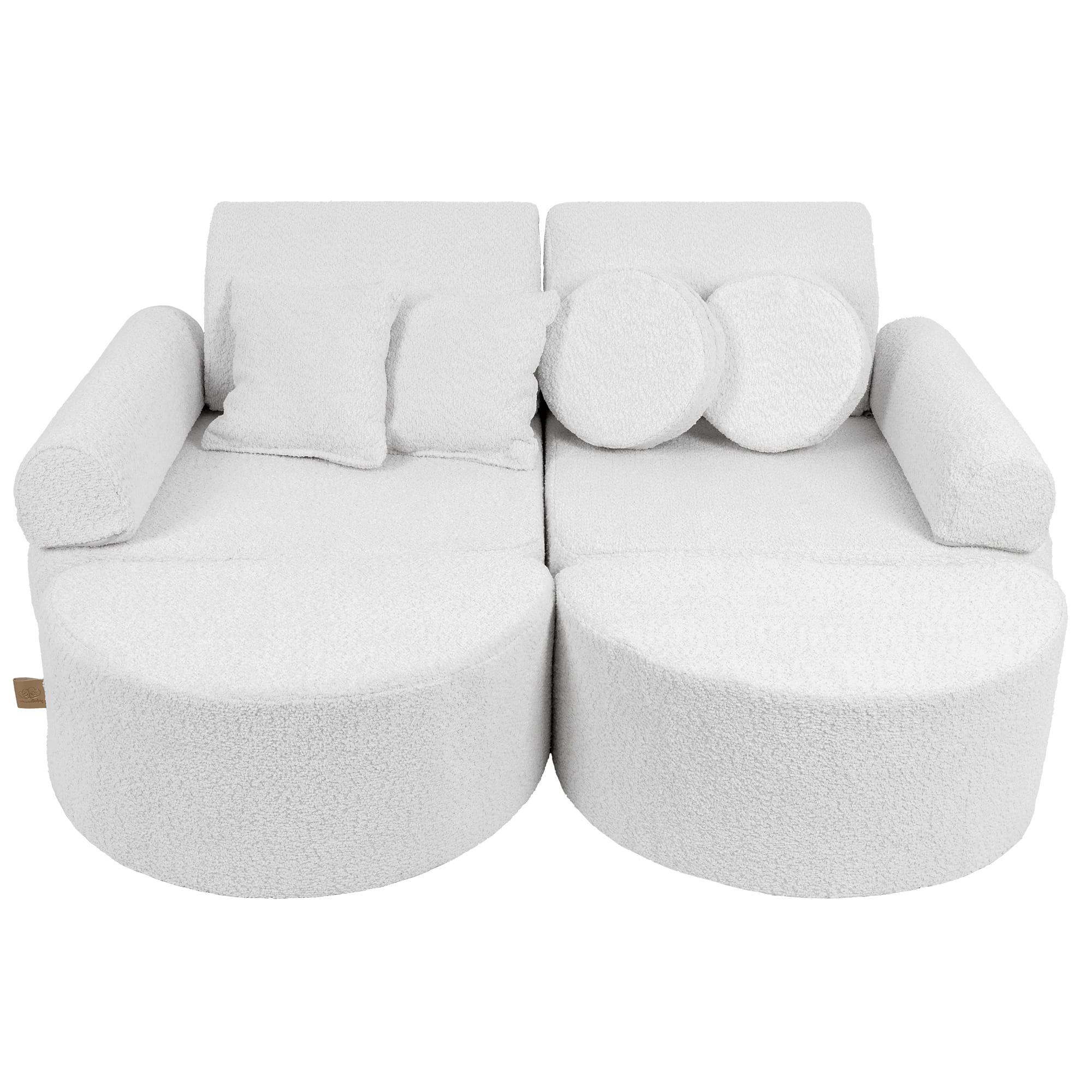 Meowbaby Boucle Sofa Max – Modular Kids Play Sofa Bed | 12 Pieces
