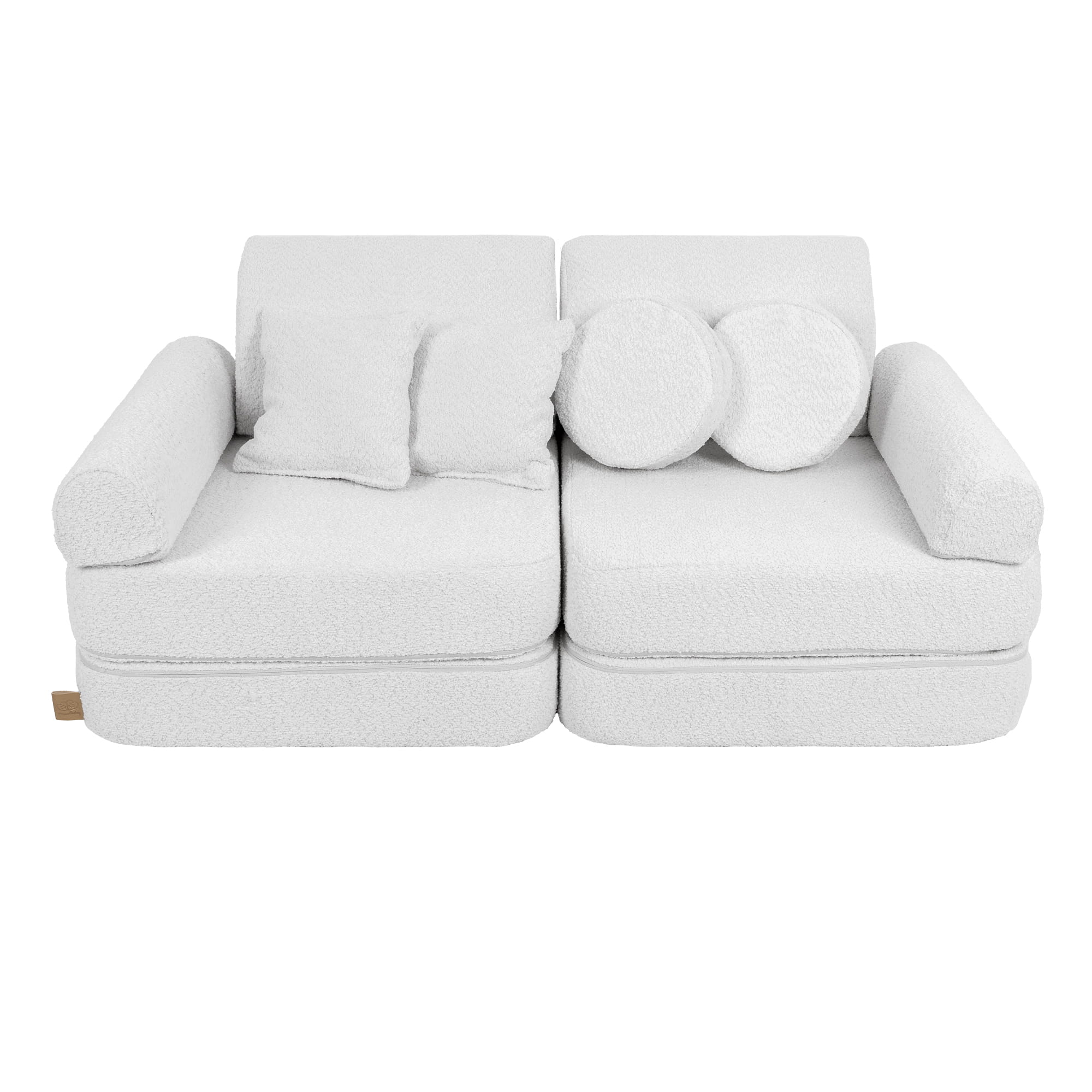 Meowbaby Boucle Sofa Plus – Modular Kids Play Sofa Bed | 10 Pieces
