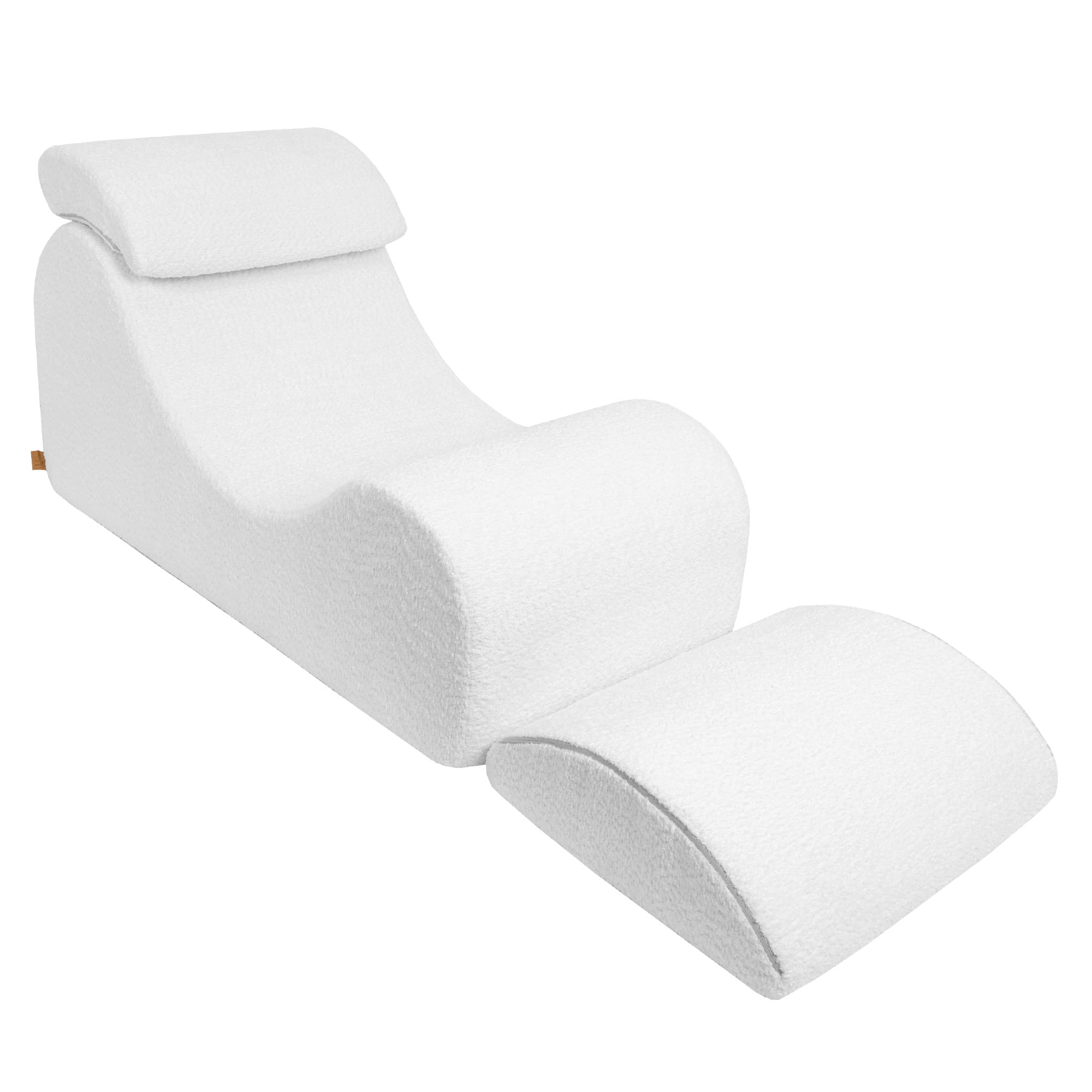 Meowbaby Boucle Wave Lounger - Comfy Toddler Foam Filled Chair