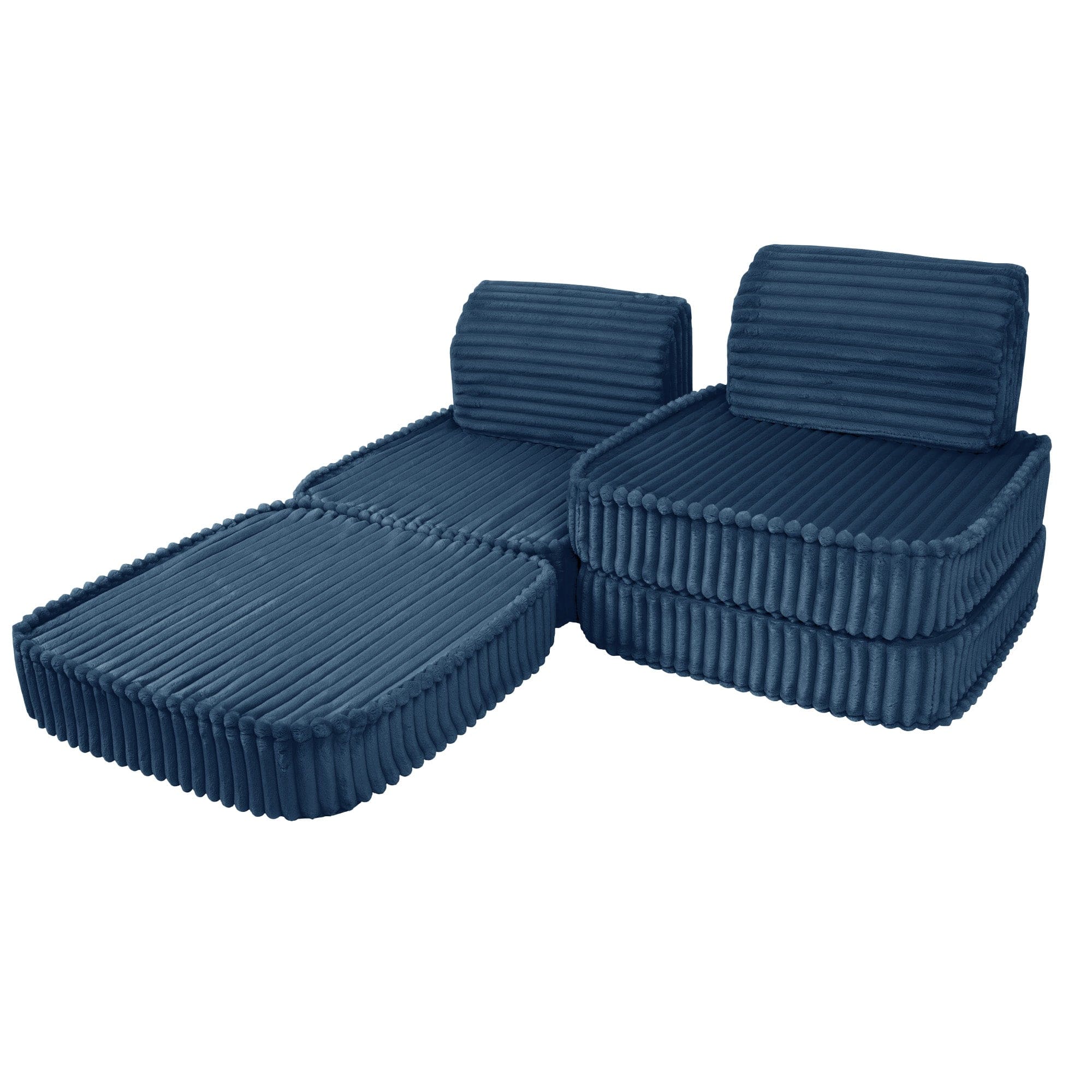 Meowbaby Churros Sofa Basic – Modular Kids Play Sofa Bed | 4 Pieces