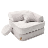 Fauteuil modulable Pocket 60cm en velours Corduroy à larges côtes Aesthetic | 5 Pièces