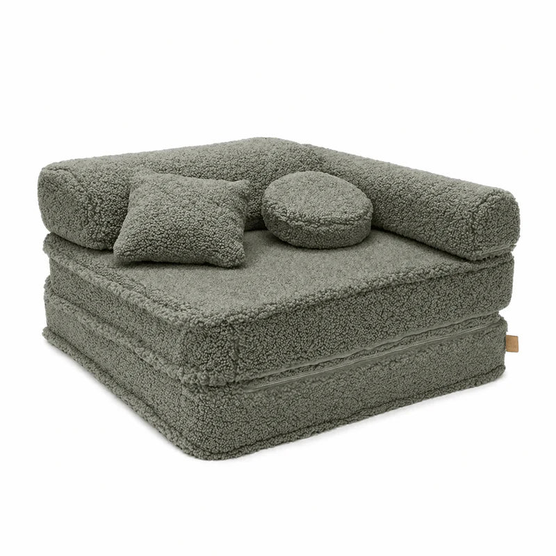 Fauteuil modulable Premium 80cm en peluche Bearly | 5 Pièces