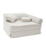 Fauteuil modulable Premium 80cm en velours côtelé Churros | 5 Pièces