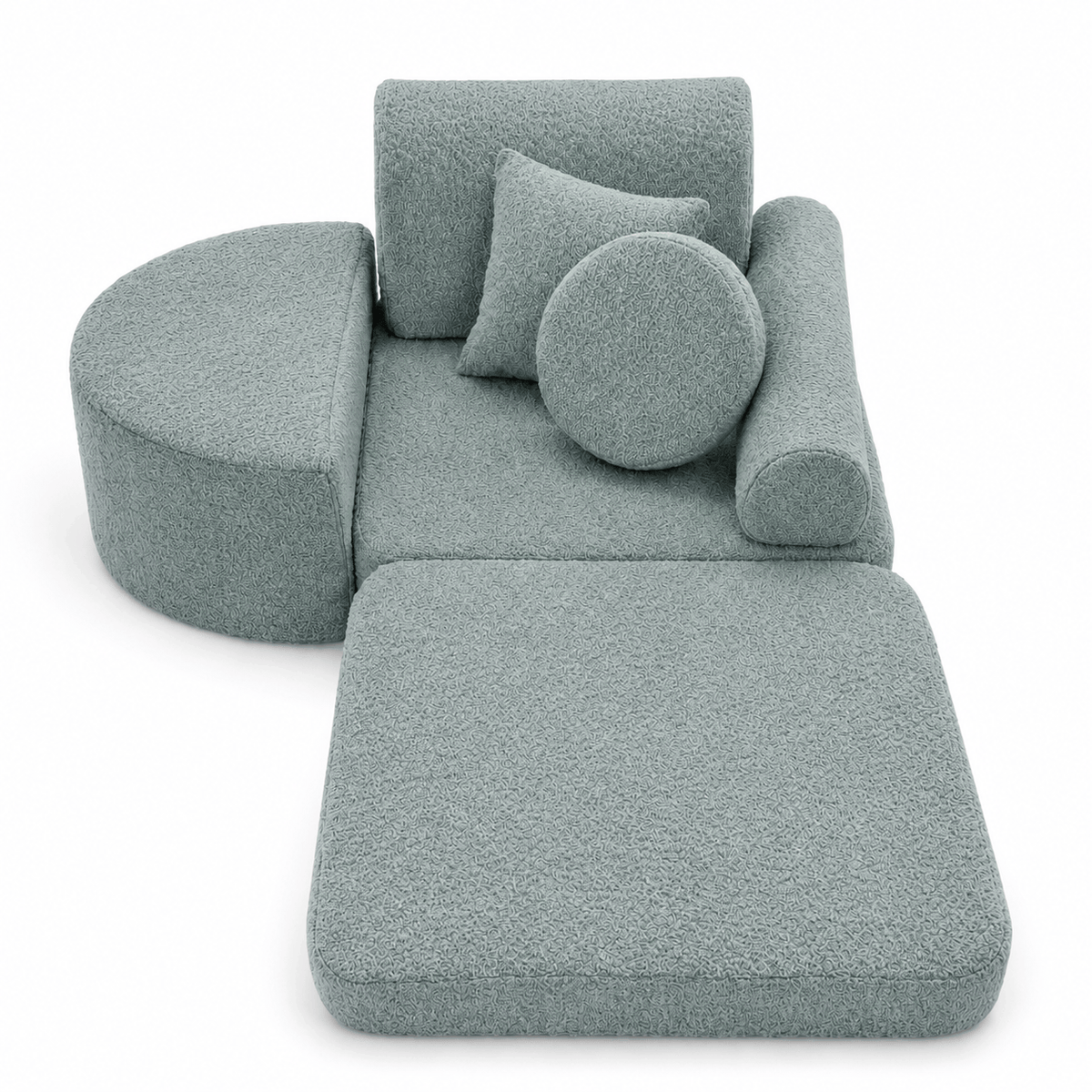 Meowbaby Modular Kids Chair – 6 Pieces | Boucle | 60cm