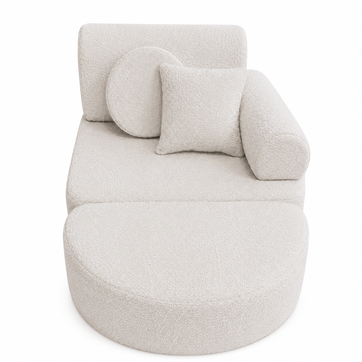 Meowbaby Modular Kids Chair – 6 Pieces | Boucle | 60cm