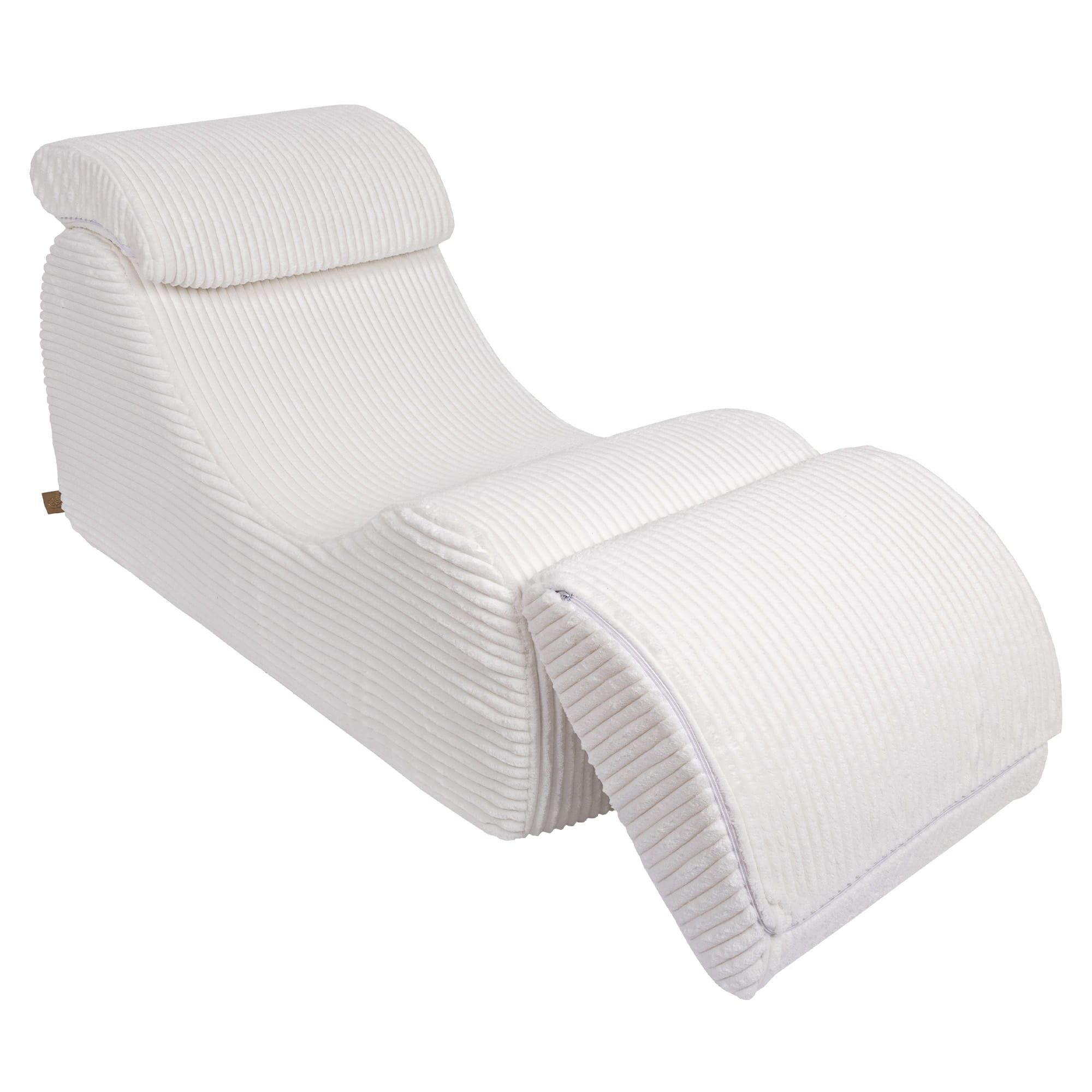 Meowbaby Furrycord Wave Lounger - Comfy Toddler Foam Filled Chair