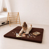 Tapis de jeu et d'éveil épais en peluche Bearly | Carré
