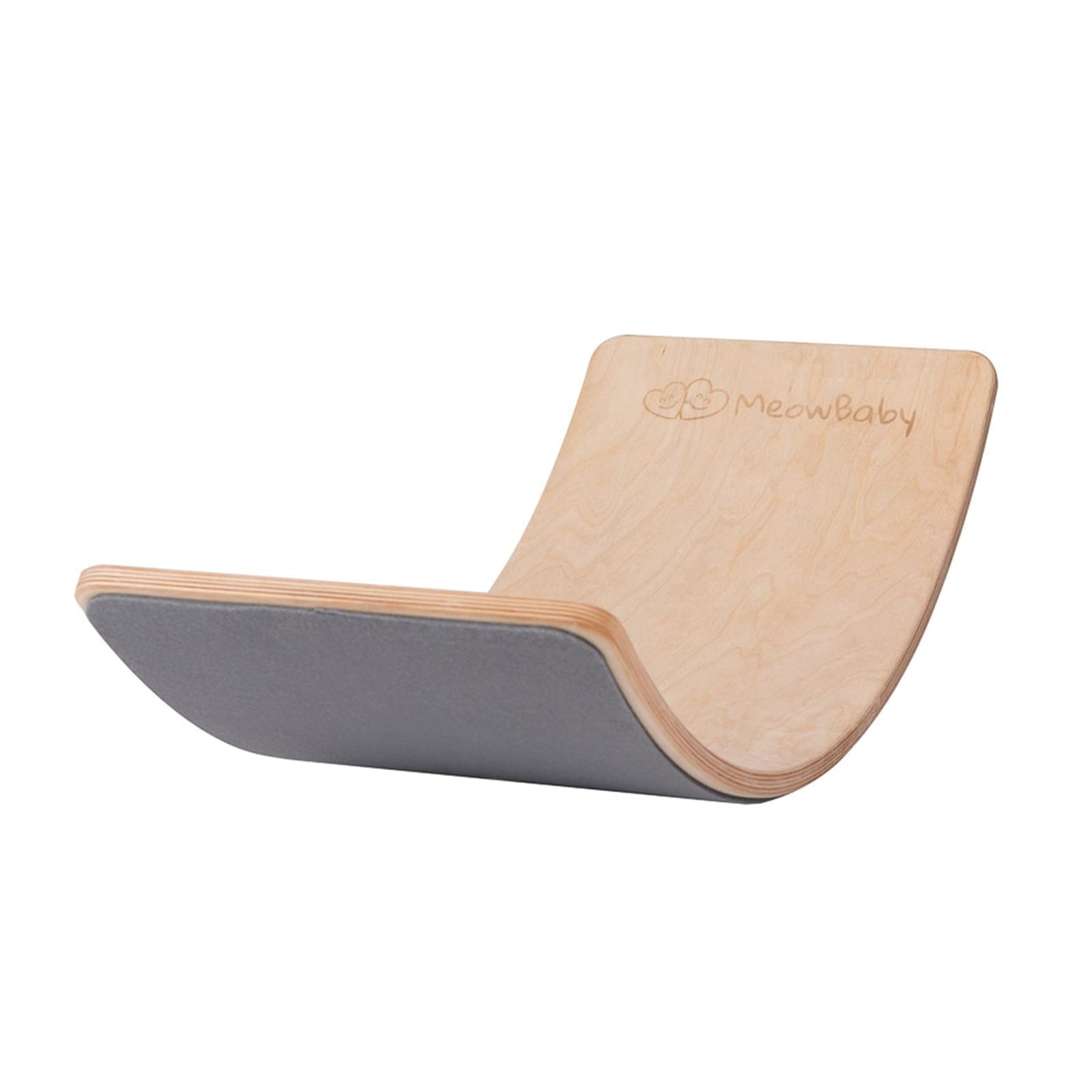 Meowbaby Natural Wooden Balance Board for Kids