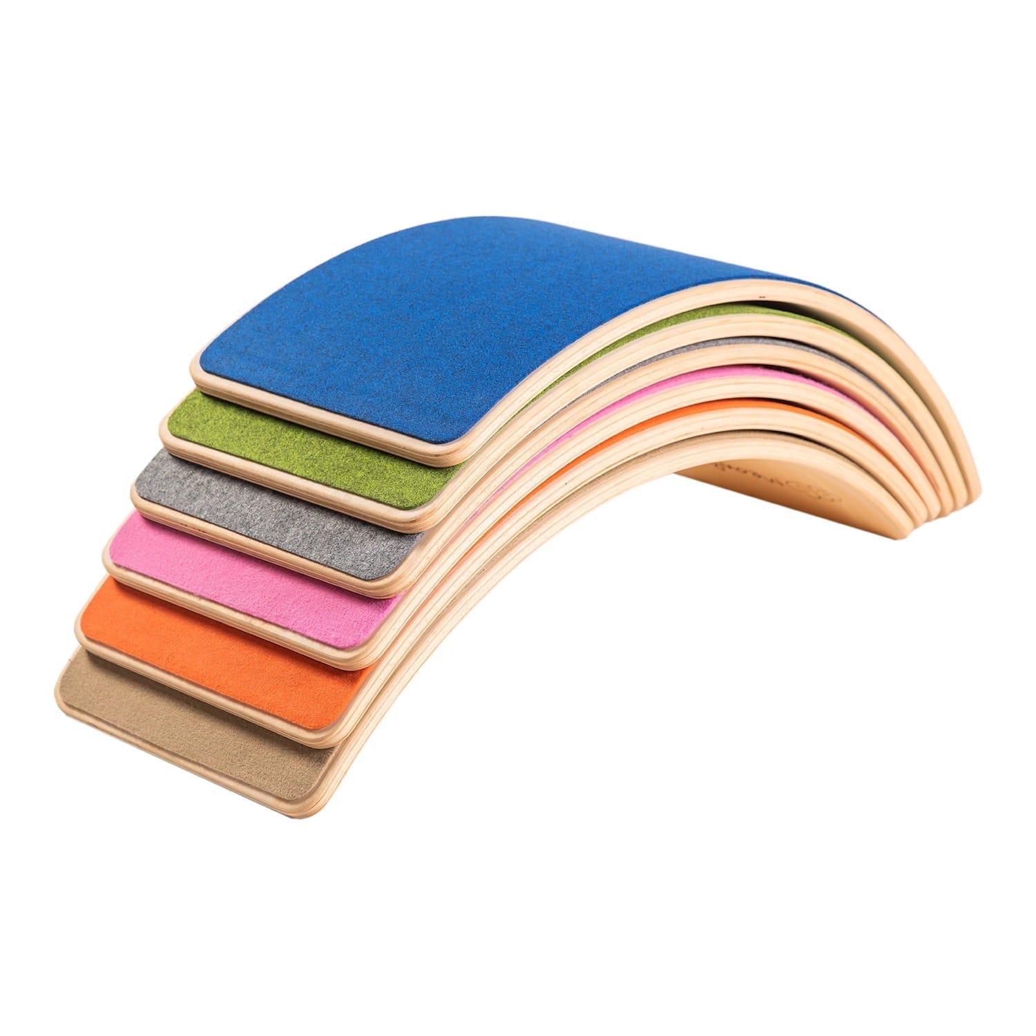 Meowbaby Natural Wooden Balance Board for Kids