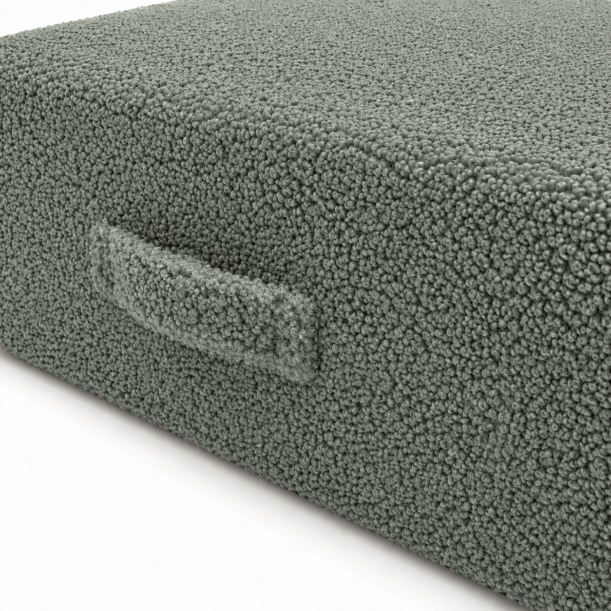 Trampoline d'intérieur en peluche bouclée effet laine Bearly | 2 tailles