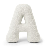 Coussin Alphabet en peluche Bearly – Blanc cassé | Lettre au choix